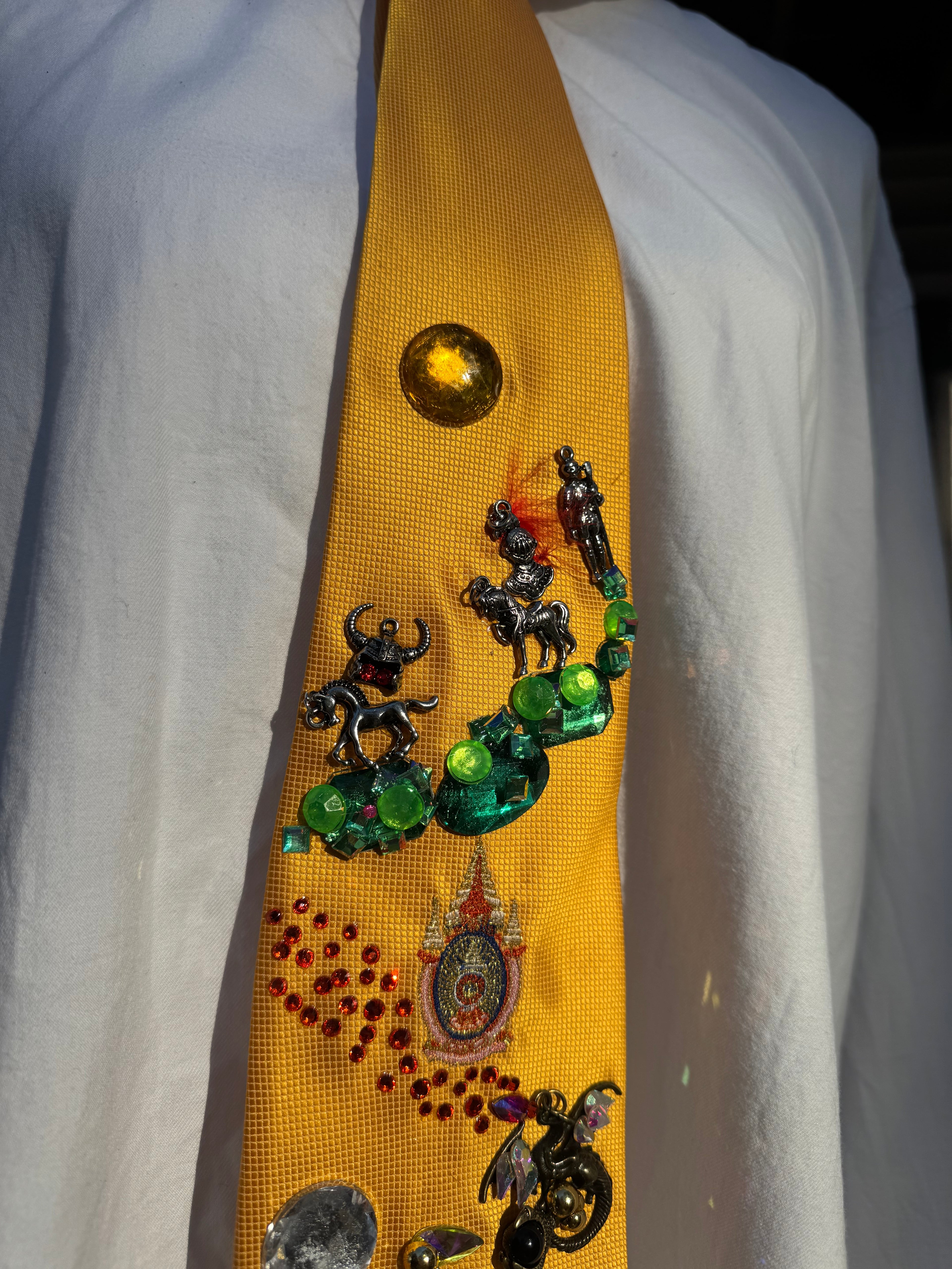 Gold Dungeons and Dragons Viking Era Royalty Tie