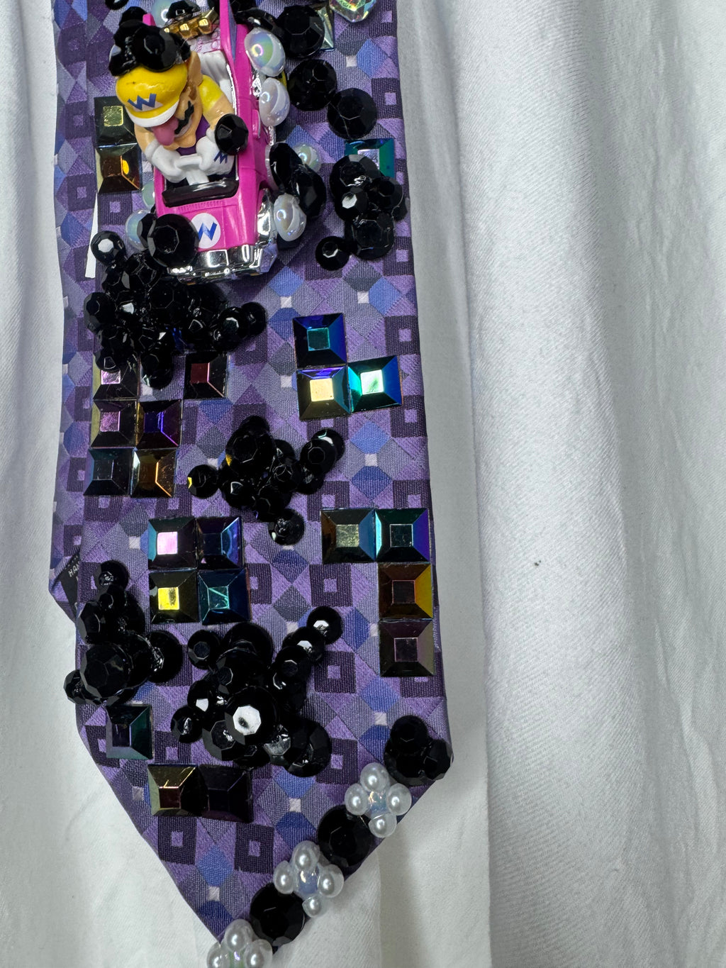 Purple Wario Getting Bloopered On Tetris Road 200cc Mario Kart Tie