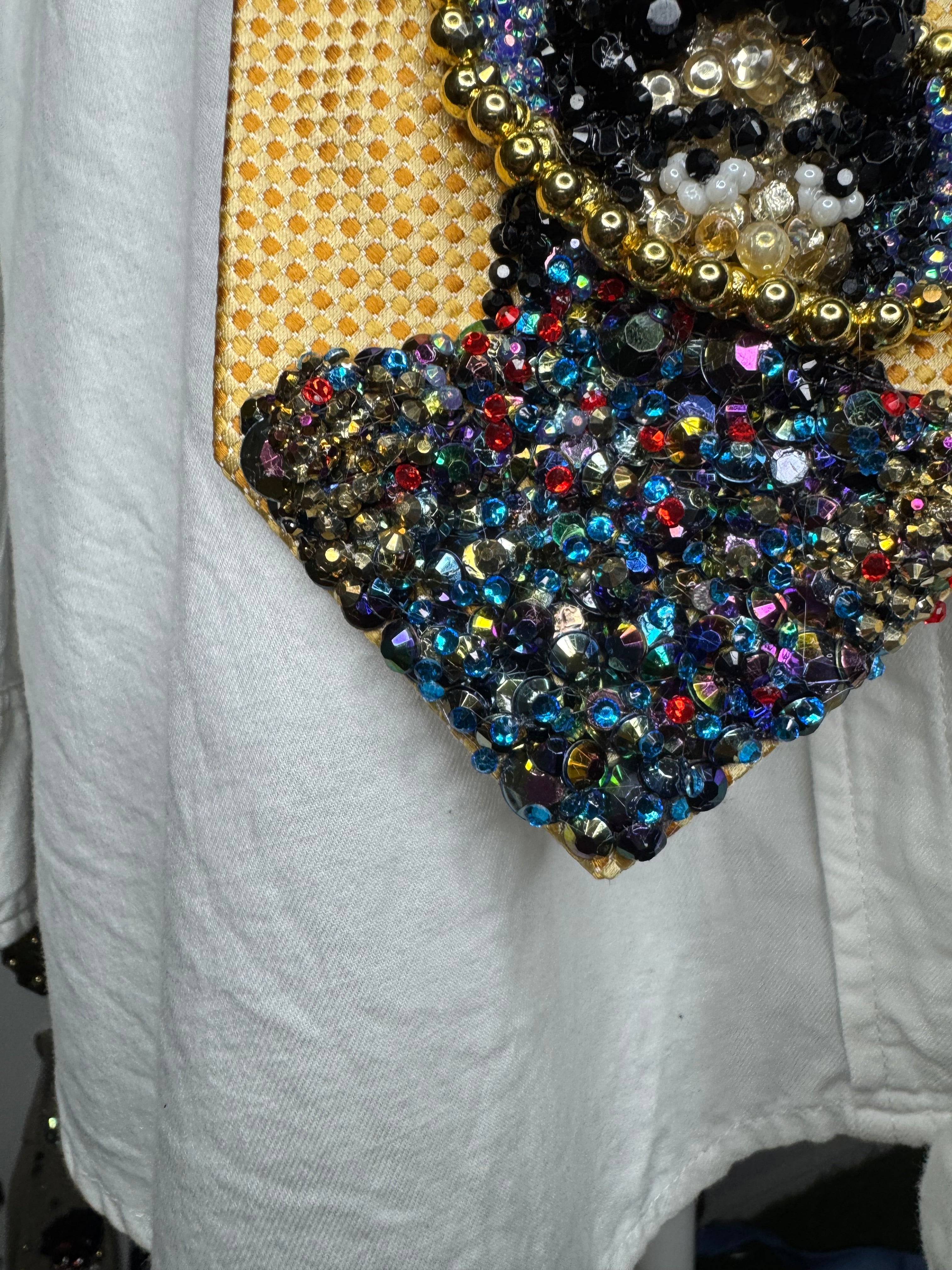 Gold Michael Jackson Xscape Album Cover Tie
