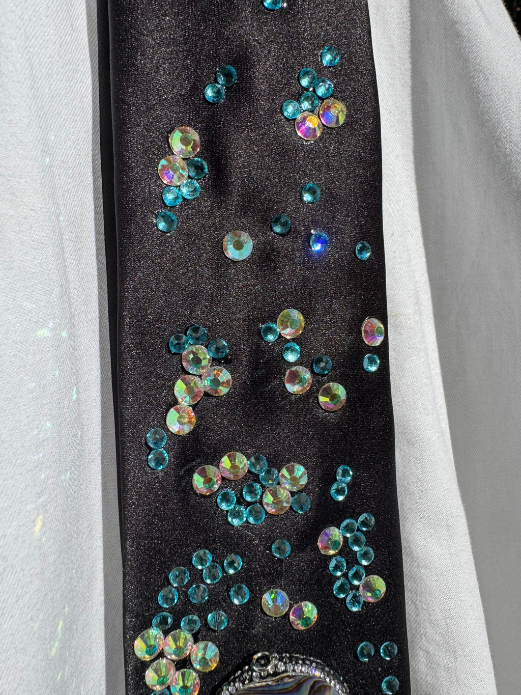 Black Marble Rock Nature Royalty Tie