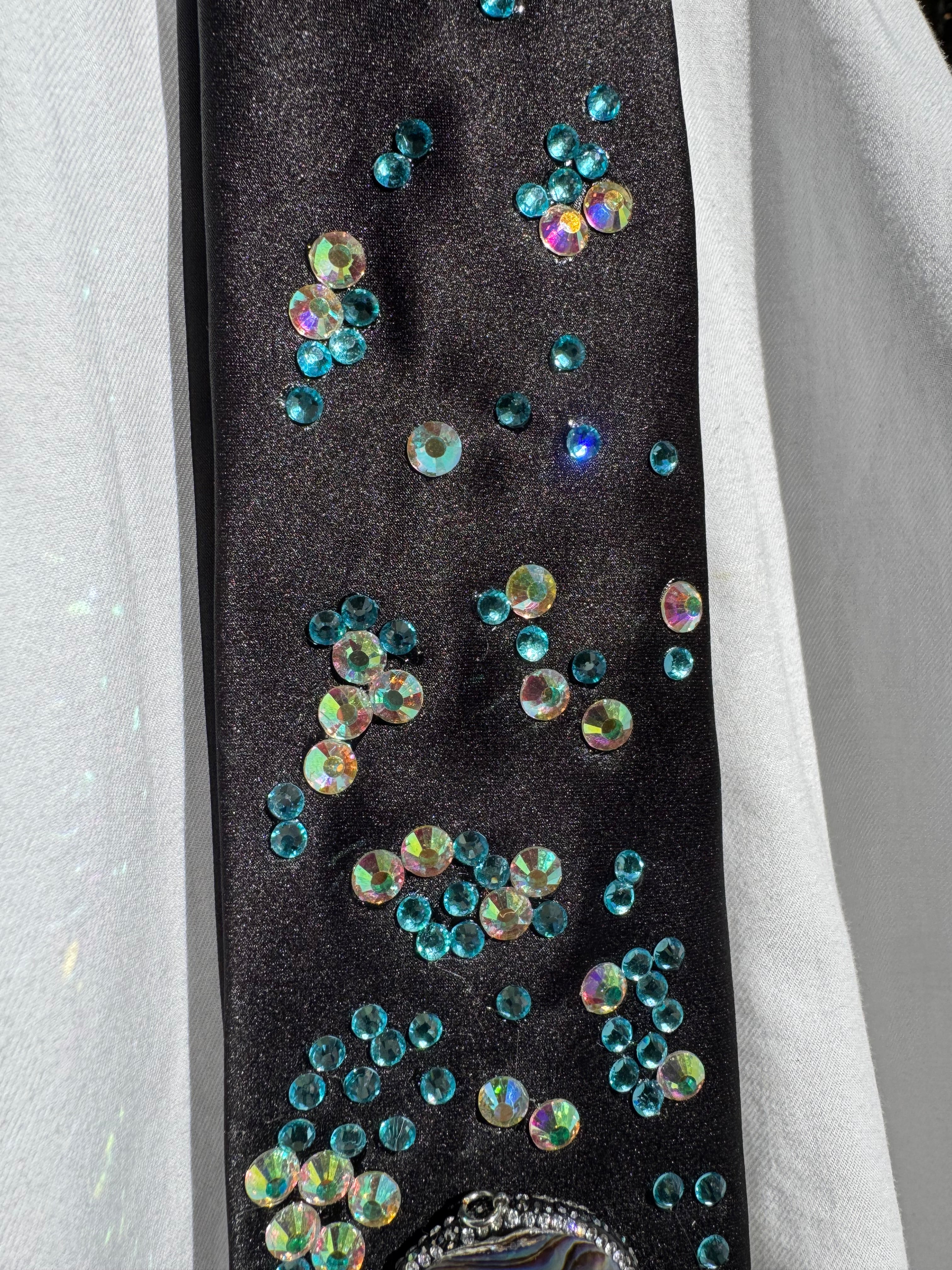 Black Marble Rock Nature Royalty Tie