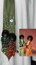 Green Michael and Jackie Jackson Singing “I Am Love” on TV Jackson 5 1975 Tie