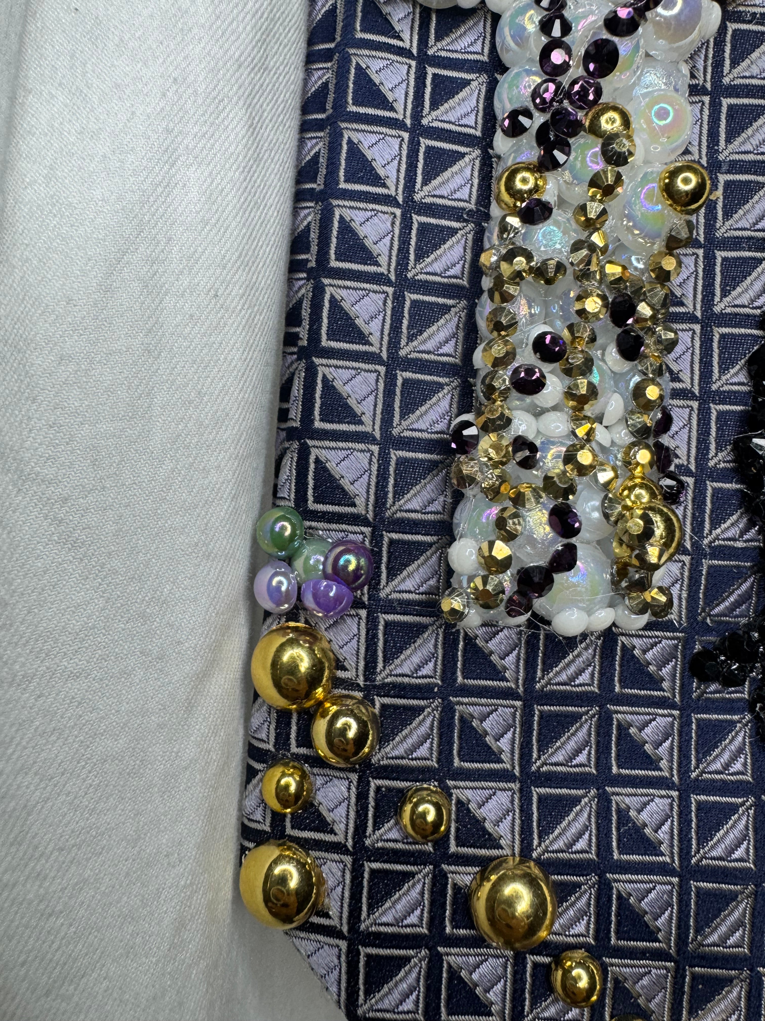 Purple Michael Jackson Yellow Polo Librarian Girl Single Cover Tie