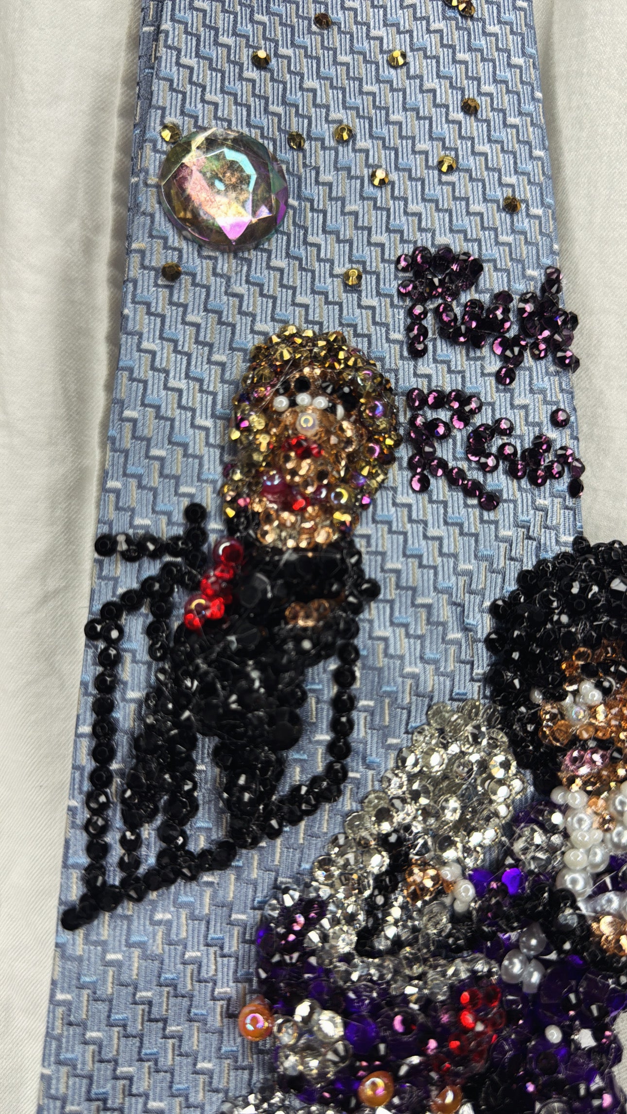 Light Blue Prince & The Revolution Purple Rain Album Cover Tie