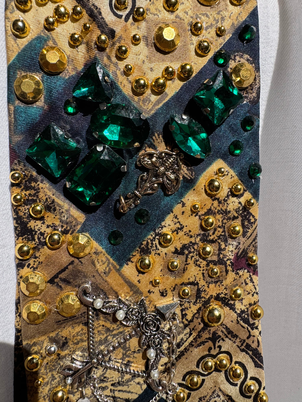 Gold Renaissance Ceiling Printed High Class Royalty Tie