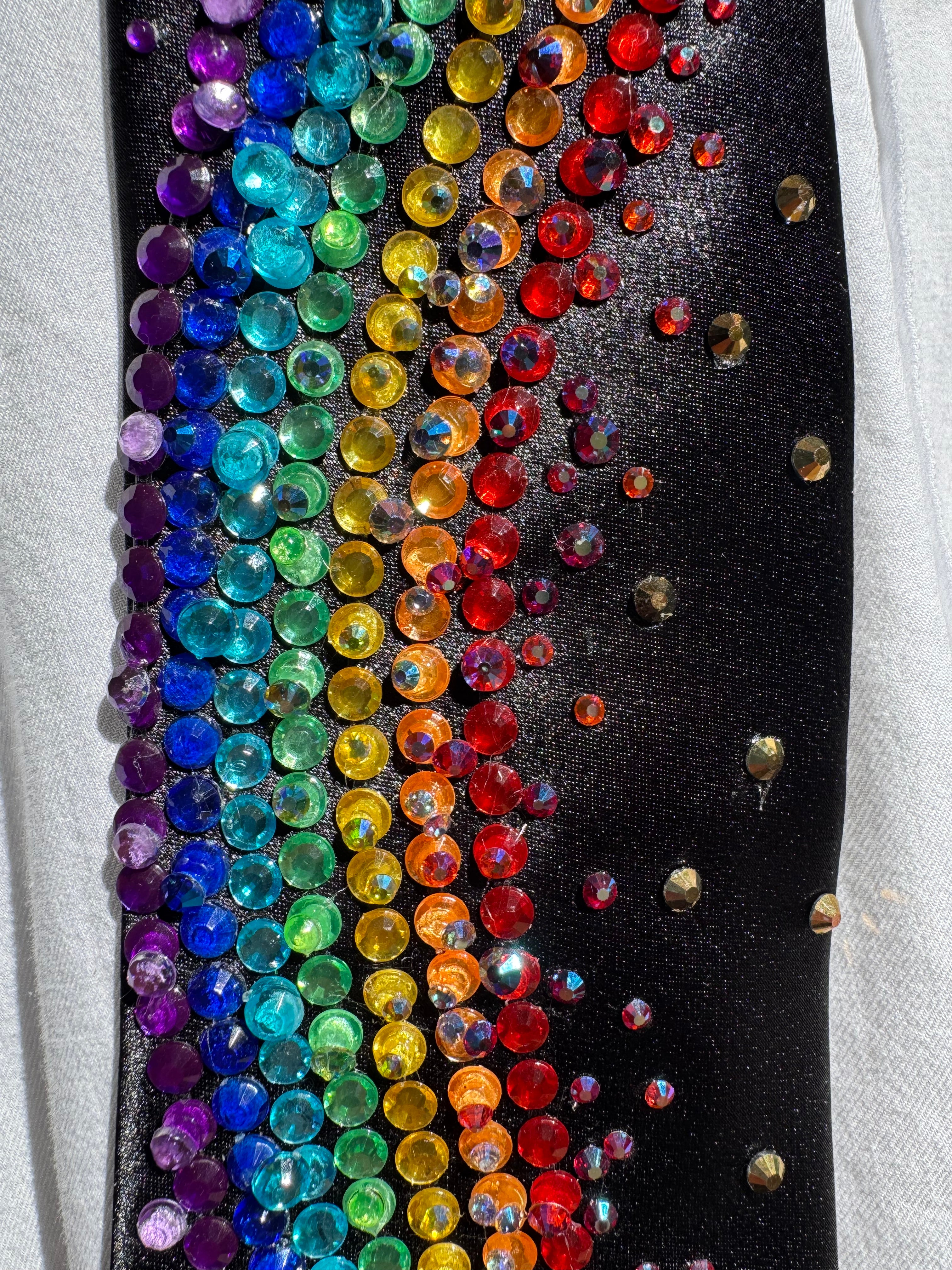 Black Silk Kirby on Star Leaving Rainbow Stardust Road Behind Tie
