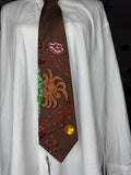 Orange Kurama Nine Tails In Fire Asteroid Chaos Naruto Shippuden Tie