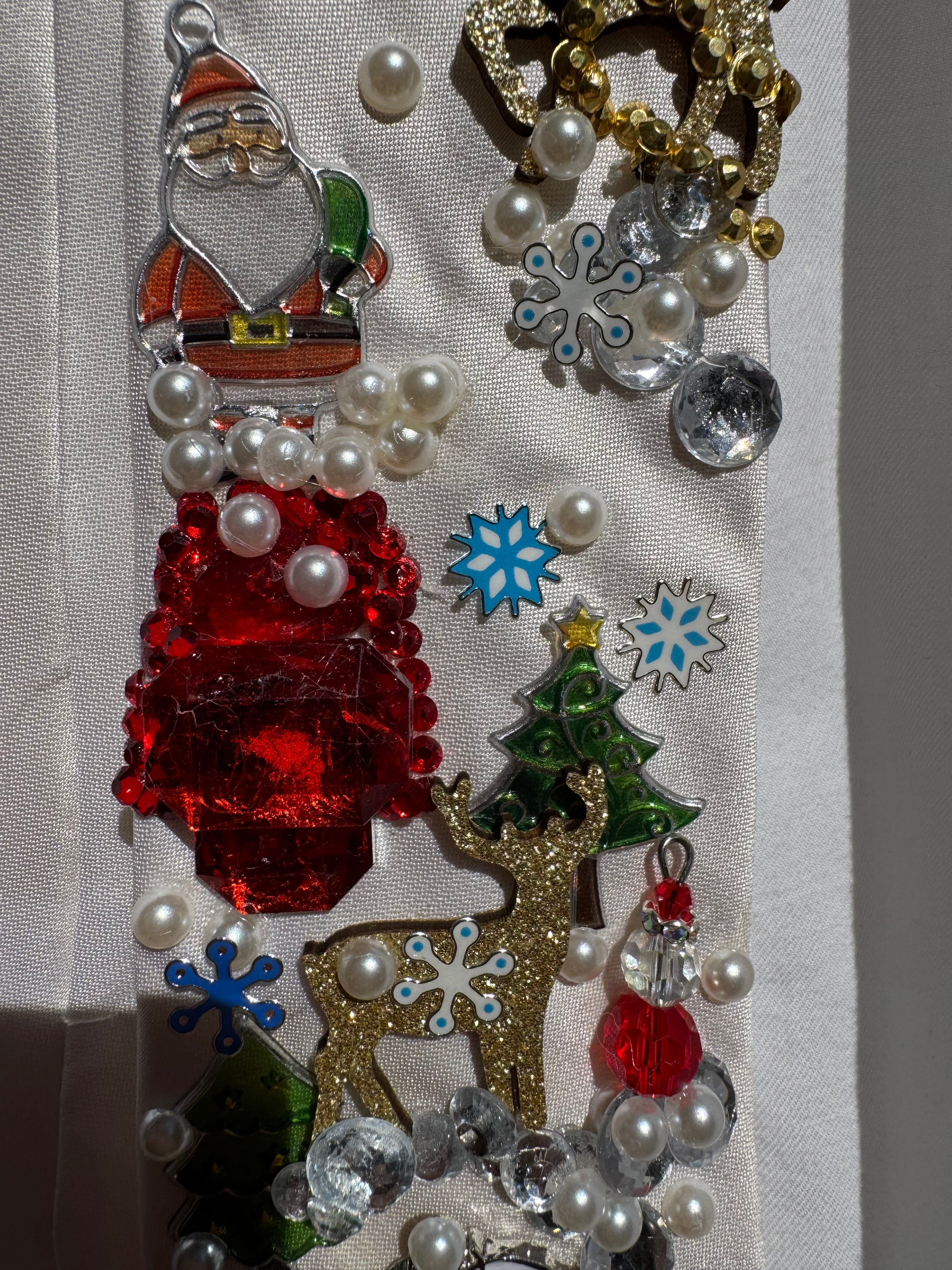 White Snoopy and Woodstock Walking Through Winterland Christmas Tie
