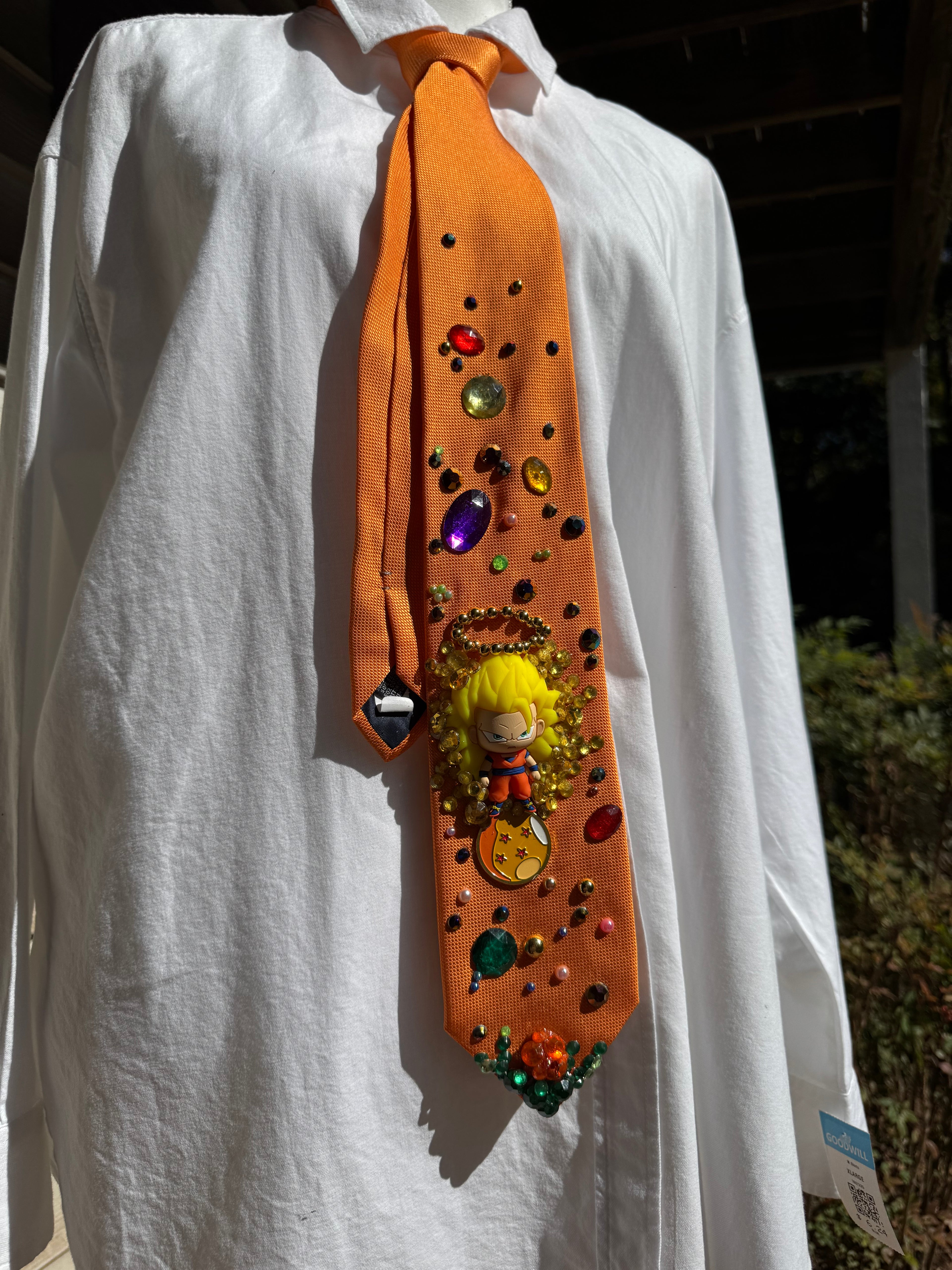 Orange Goku Super Saiyan 3 God Mode Dragon Ball Z Tie