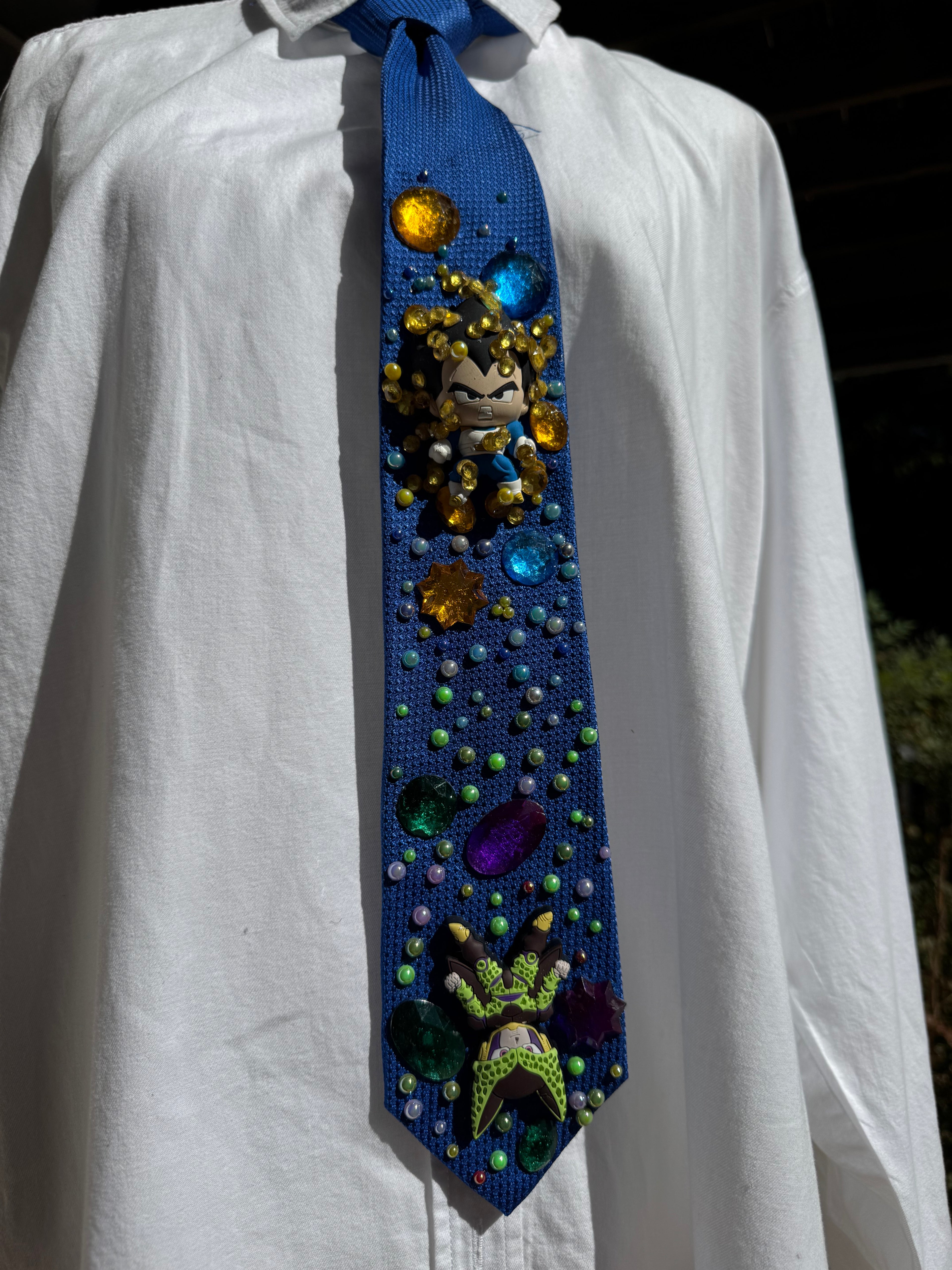 Blue Vegeta Vs Cell Dragon Ball Z Tie