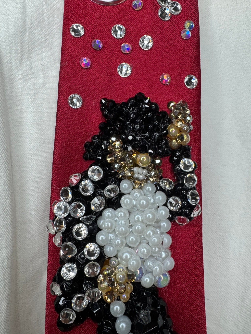 Red Michael Jackson Tapping Hat Walking By Pose To Billie Jean 1989 Tie