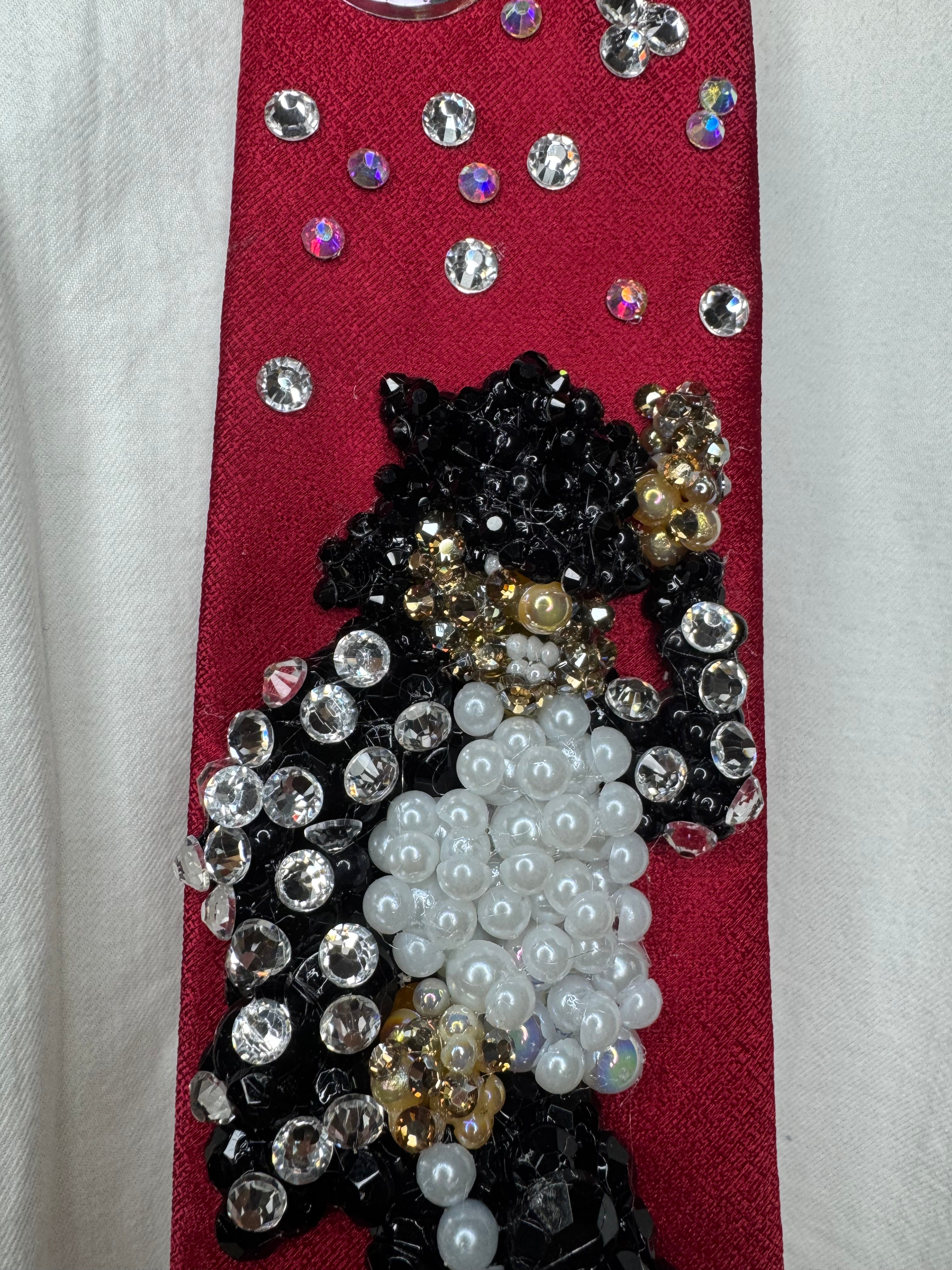 Red Michael Jackson Tapping Hat Walking By Pose To Billie Jean 1989 Tie