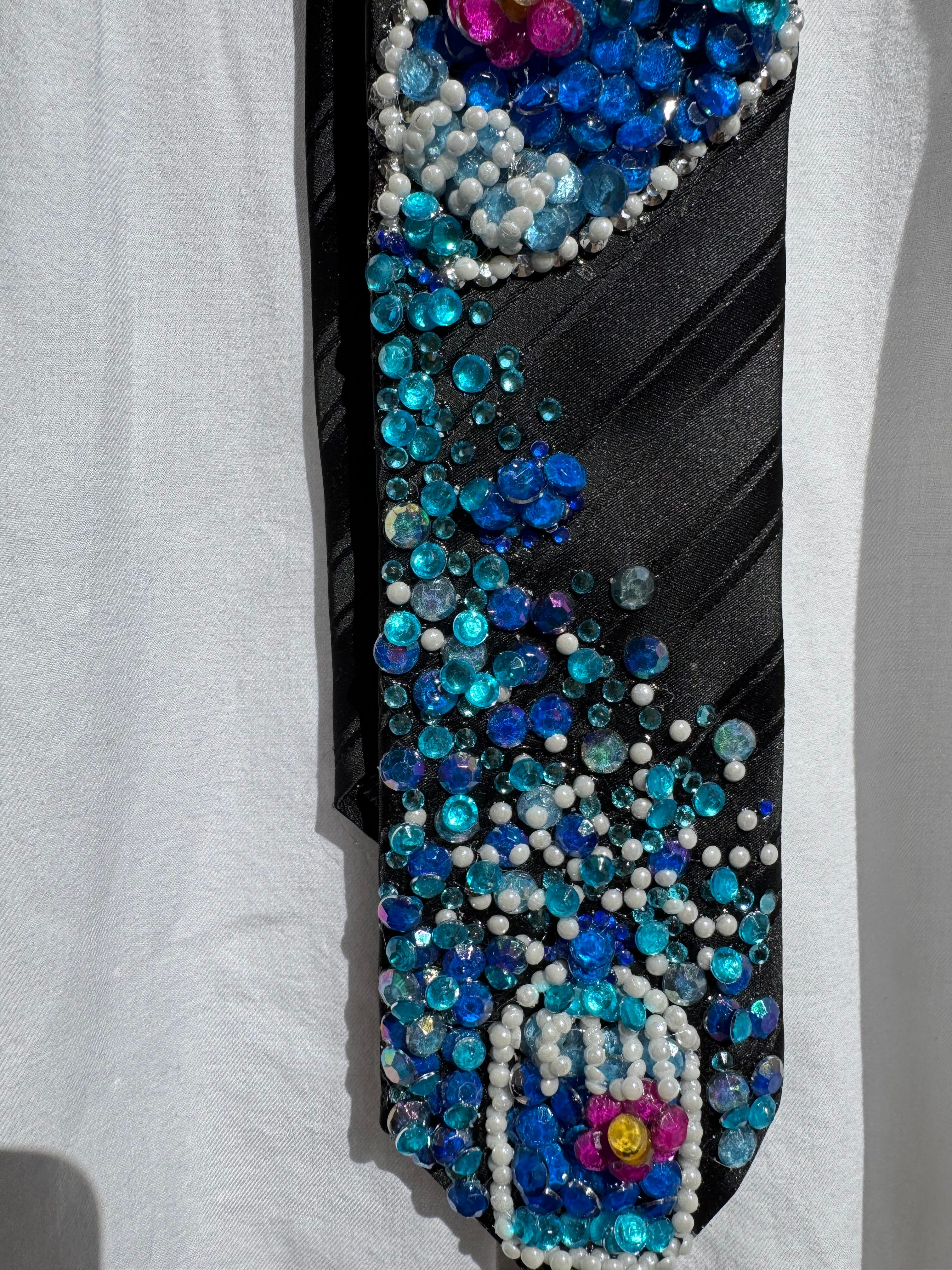 Black Fiji Water Over Fiji Water Bottle Tie