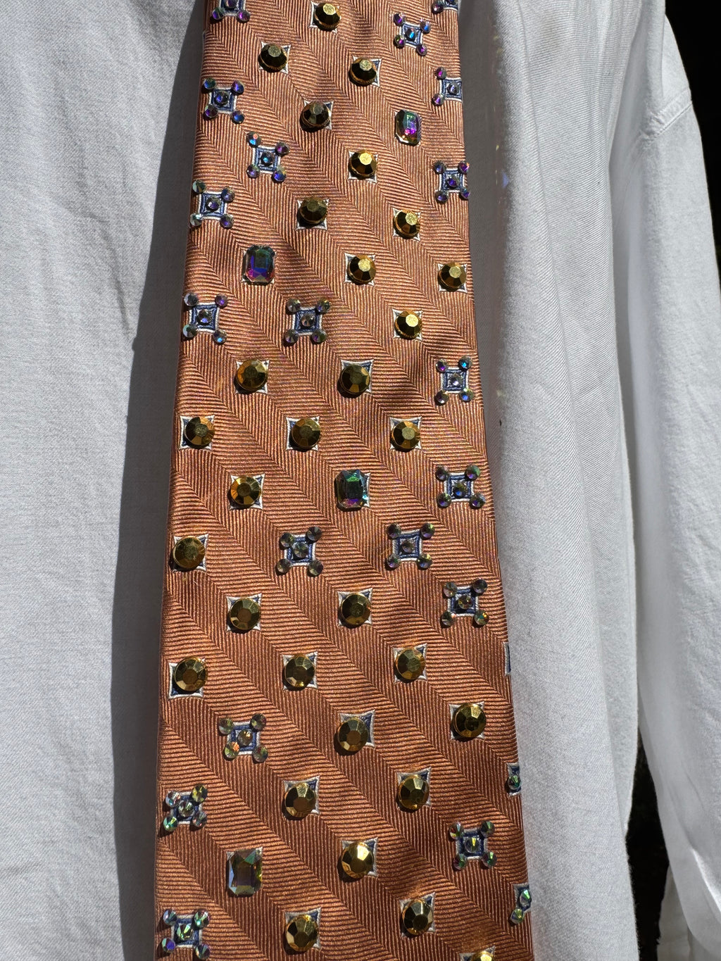 Orange Jaguar Head High Class Royalty Tie