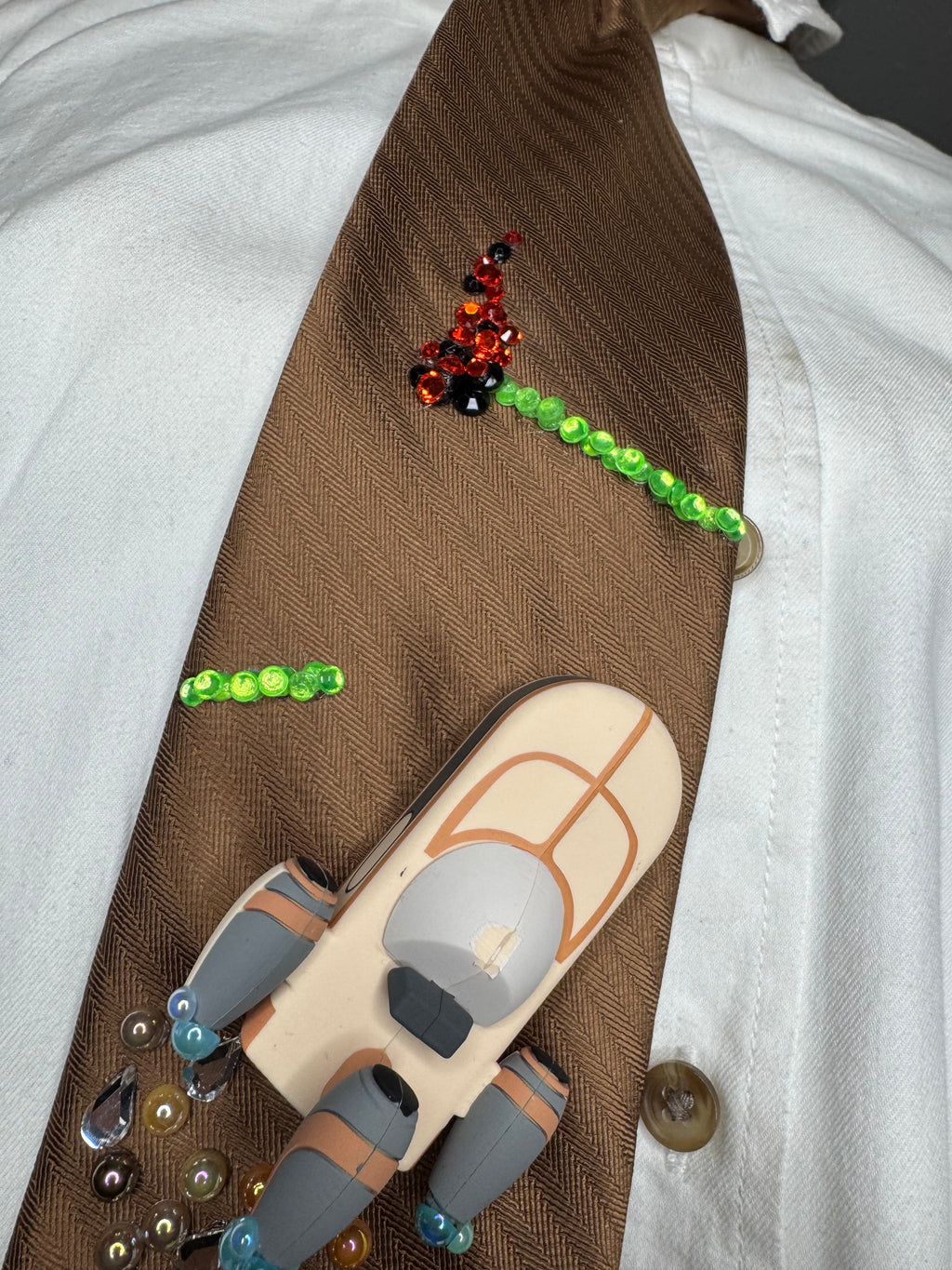 Brown X 34 Landspeeder in Combat Star Wars Tie