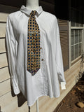 Light Brown Ocean View Anchored Nautical Royalty Tie