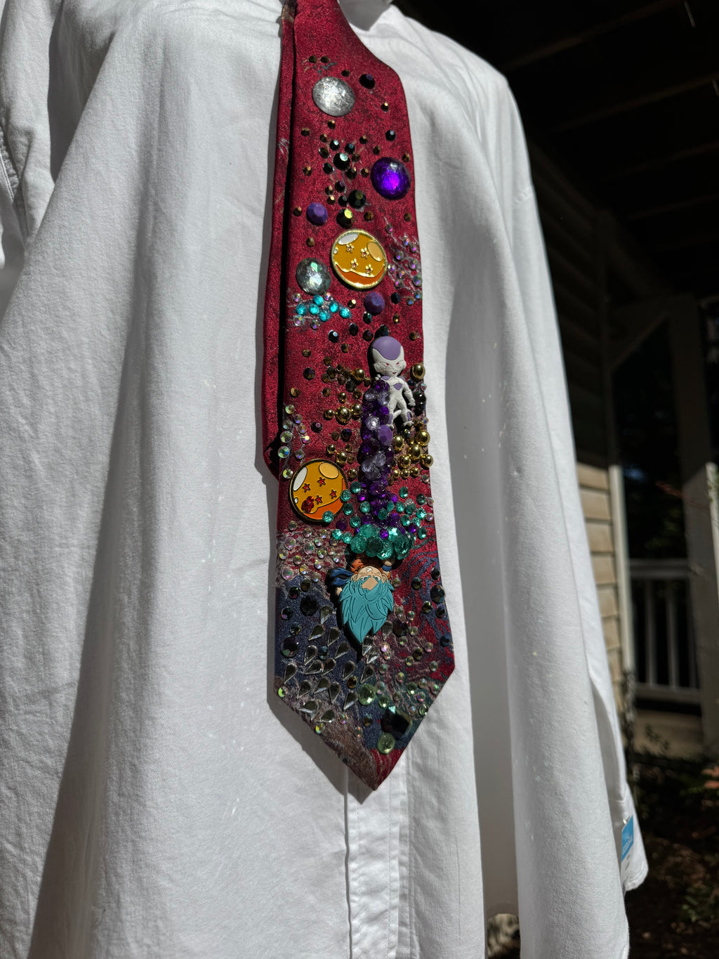Marbled Red Super Saiyan Blue Goku Vs Frieza Full Action Dragon Ball Z Tie
