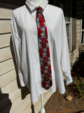 Red Checkered Nativity Scene Royalty Church Tie