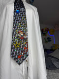 Grey Mario Chasing Star Down Jewels Road 200cc Mario Kart Tie