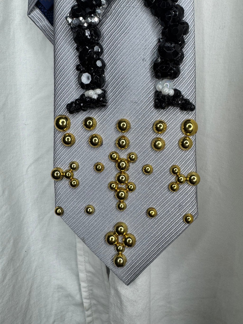 Grey Michael Jackson Hitting Egyptian Pose Walk To Smooth Criminal Wembly Concert 1988 Tie