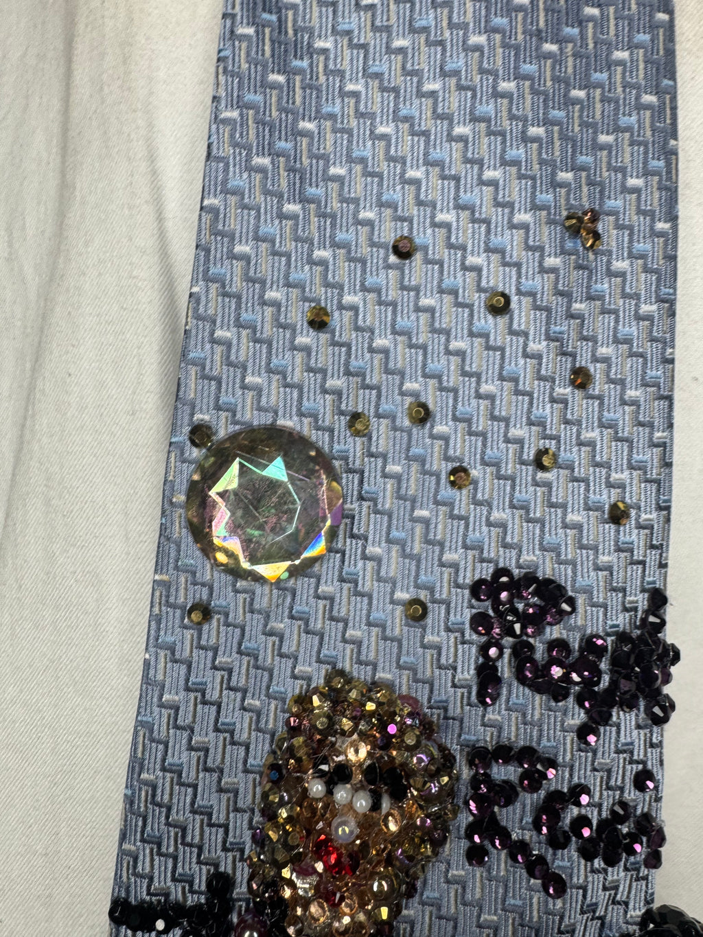Light Blue Prince & The Revolution Purple Rain Album Cover Tie