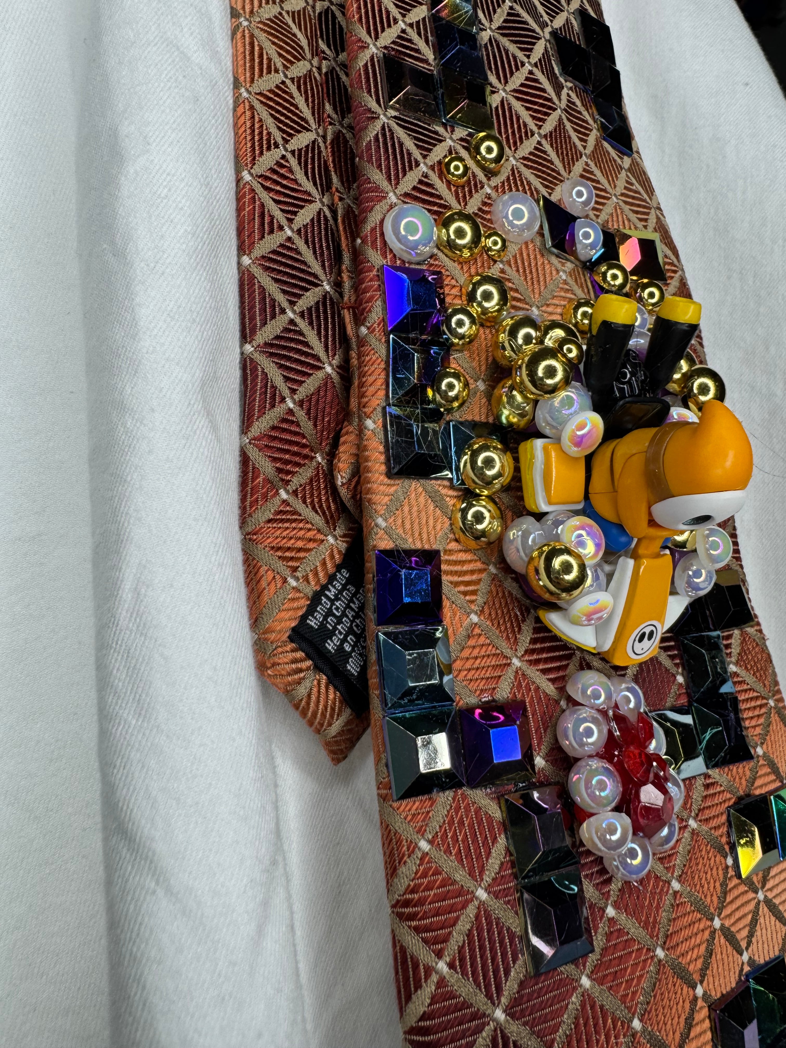 Orange Orange Shy Guy Dodging Blue Shell on Tetris Road 200cc Mario Kart Tie