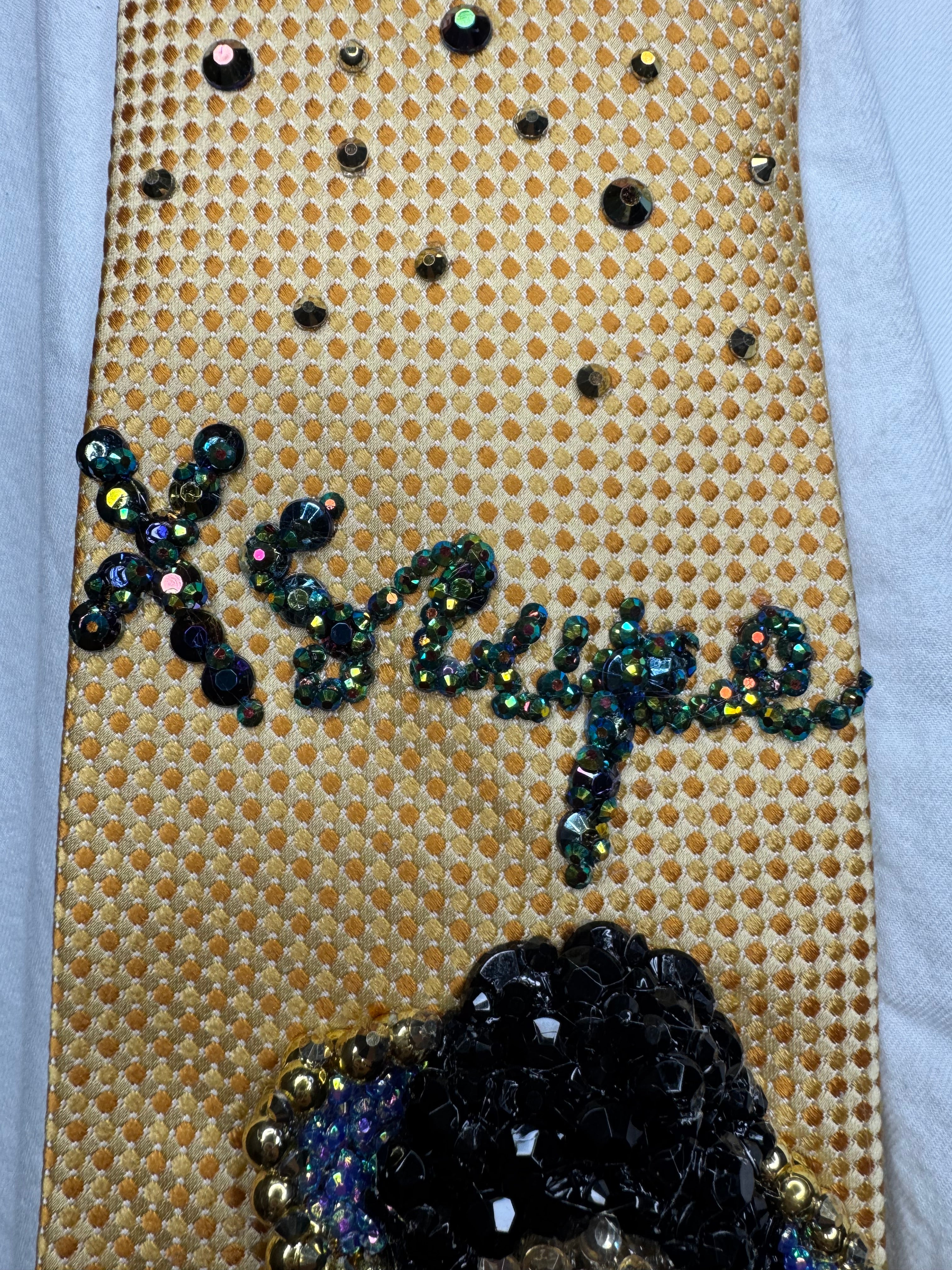 Gold Michael Jackson Xscape Album Cover Tie