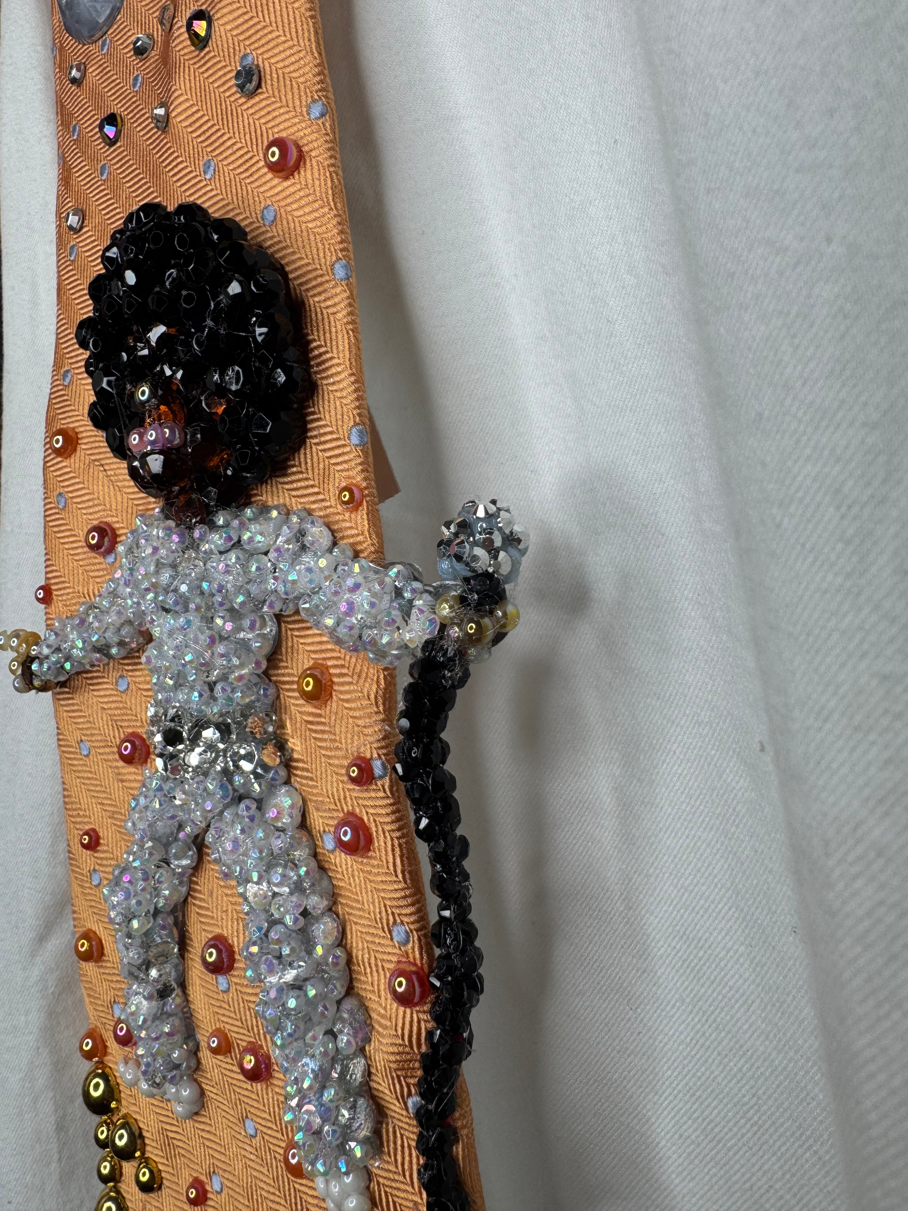 Orange Teen Michael Jackson Hitting Head Shimmy in All White Silver Outfit in London for Destiny Tour 1979 Jacksons Tie