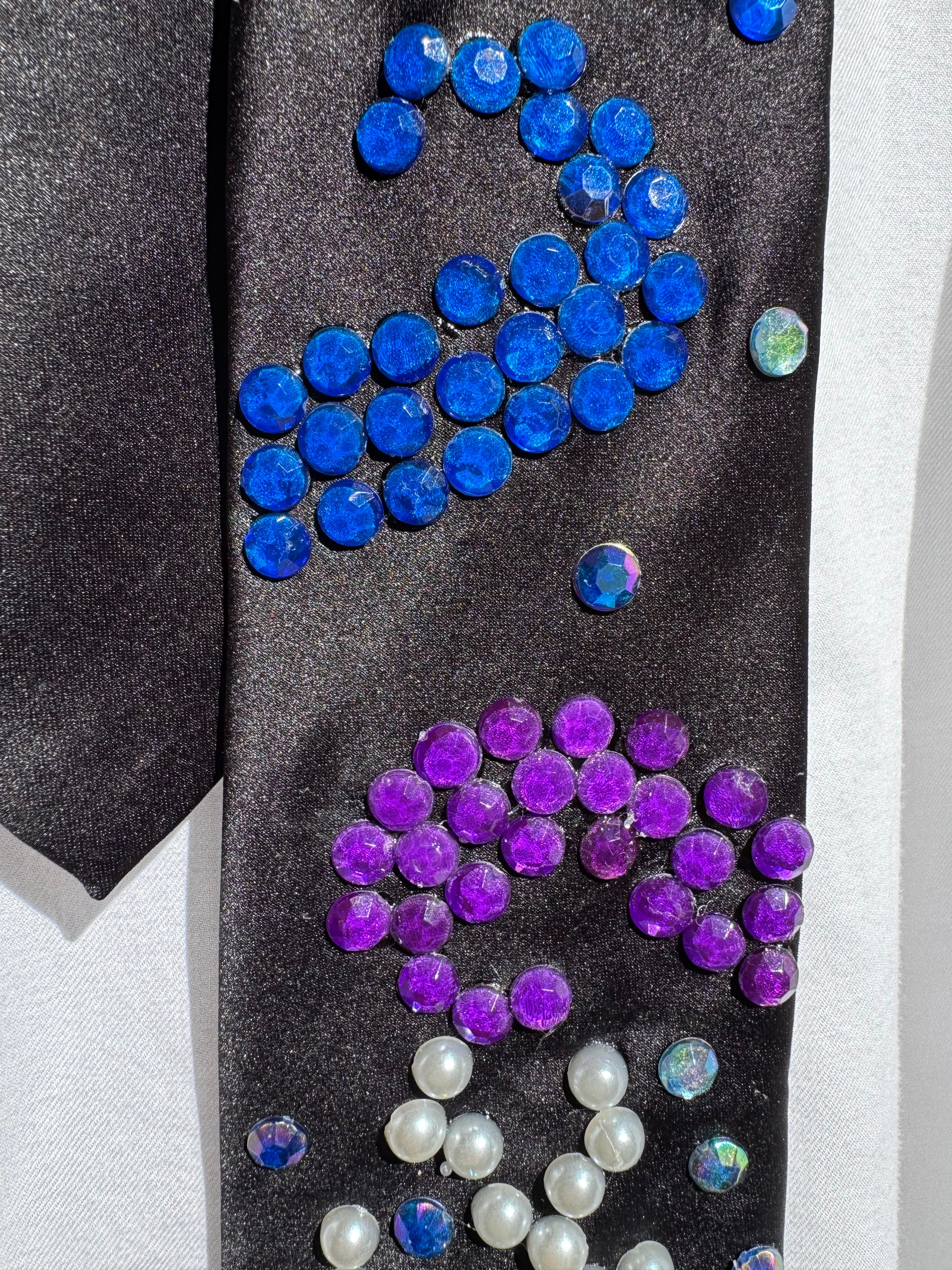 Black Magical Octopus Tentacle Attack Nature Tie