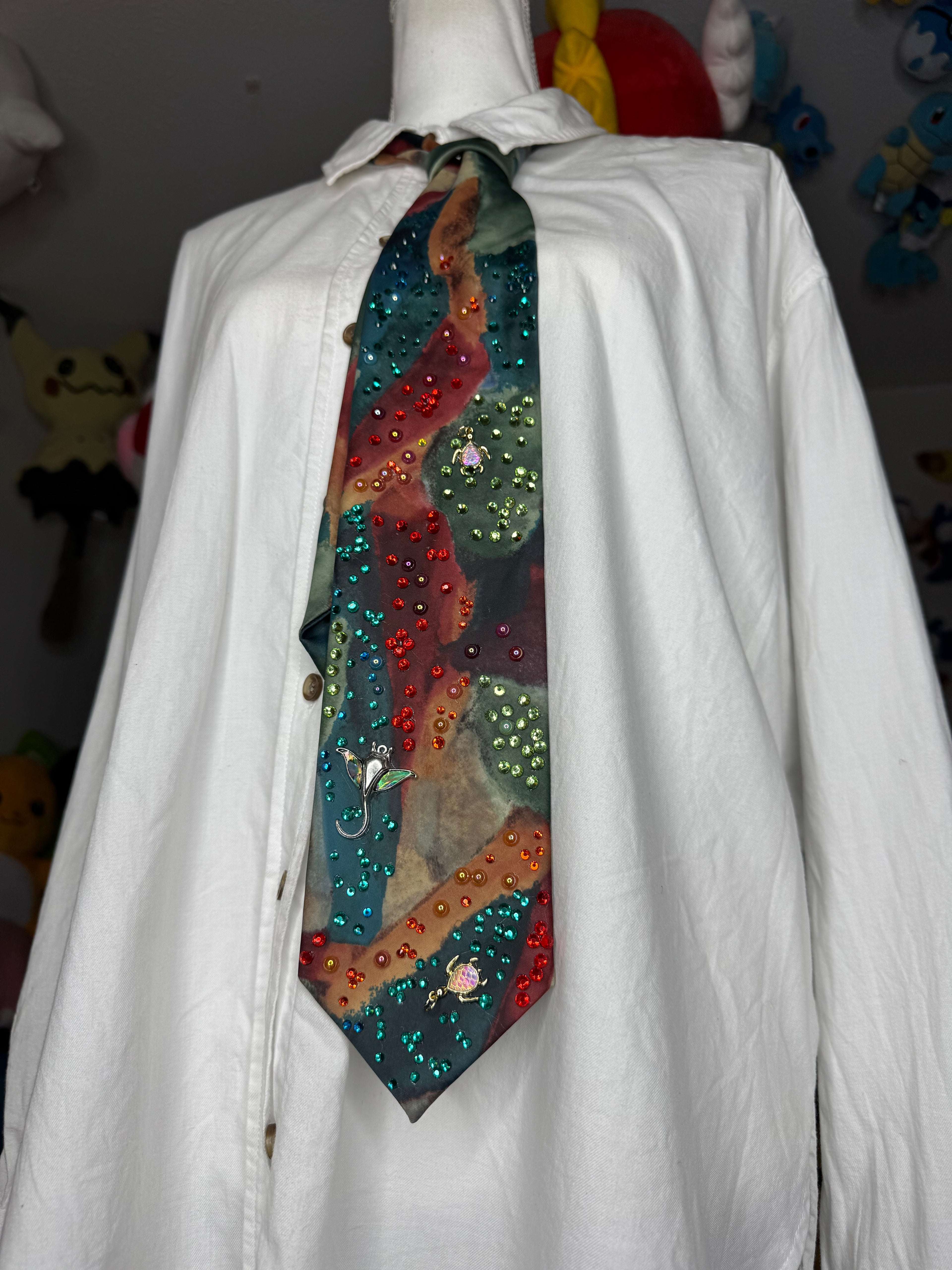 Marbled Ocean Floor Royalty Tie
