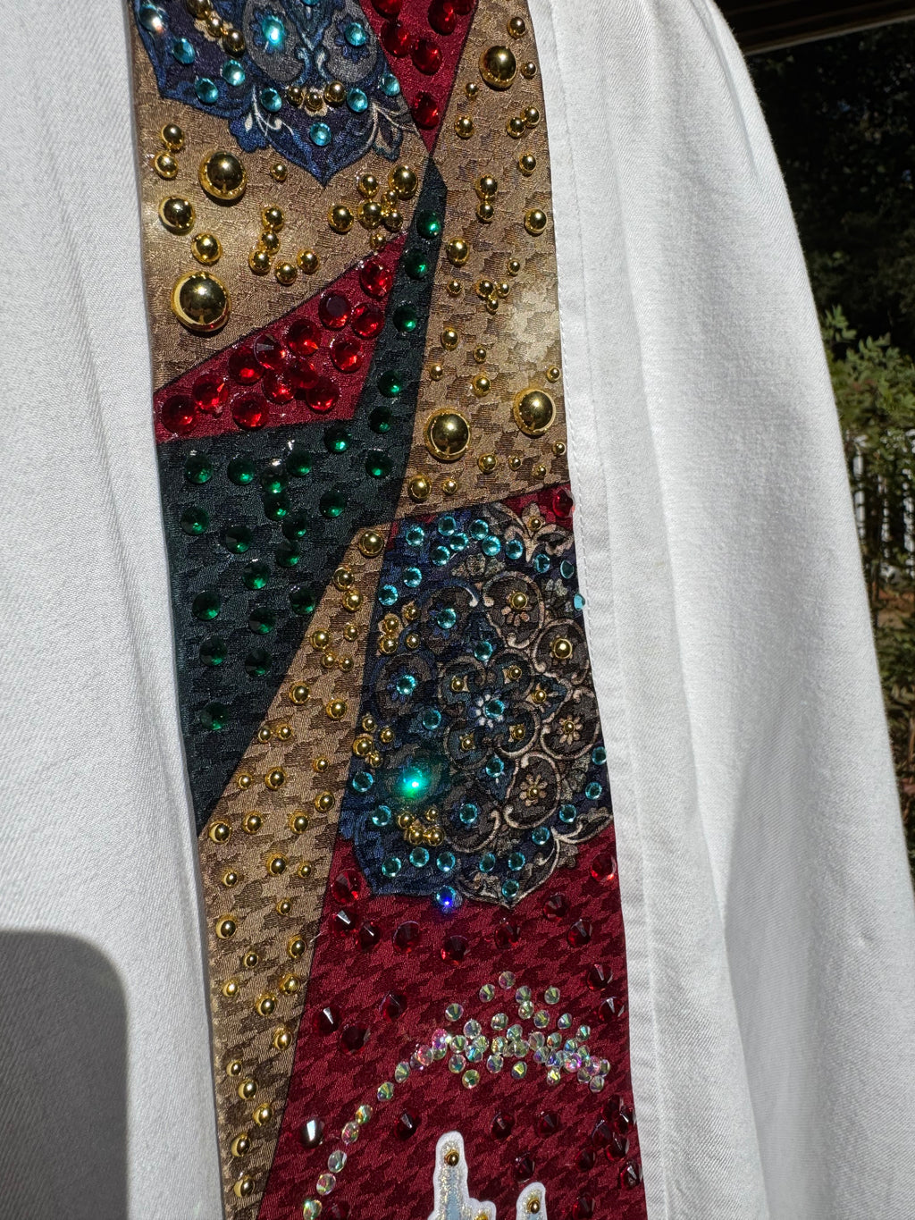 Red Marbled Disney Fireworks Royalty Tie