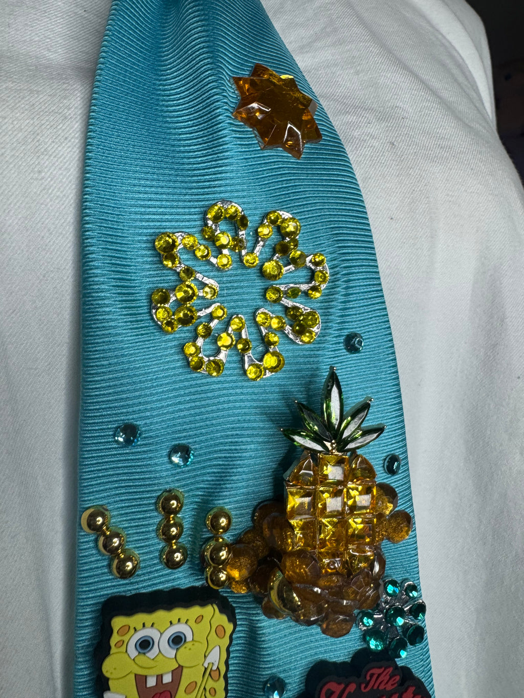 Coral Blue Jackpot at Krusty Krabs Episode Ultimate Spongebob Tie