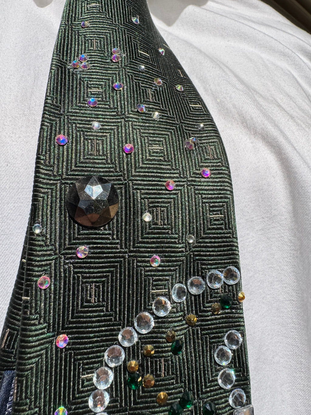 Dark Green Mini Golf Course Golfer Tie