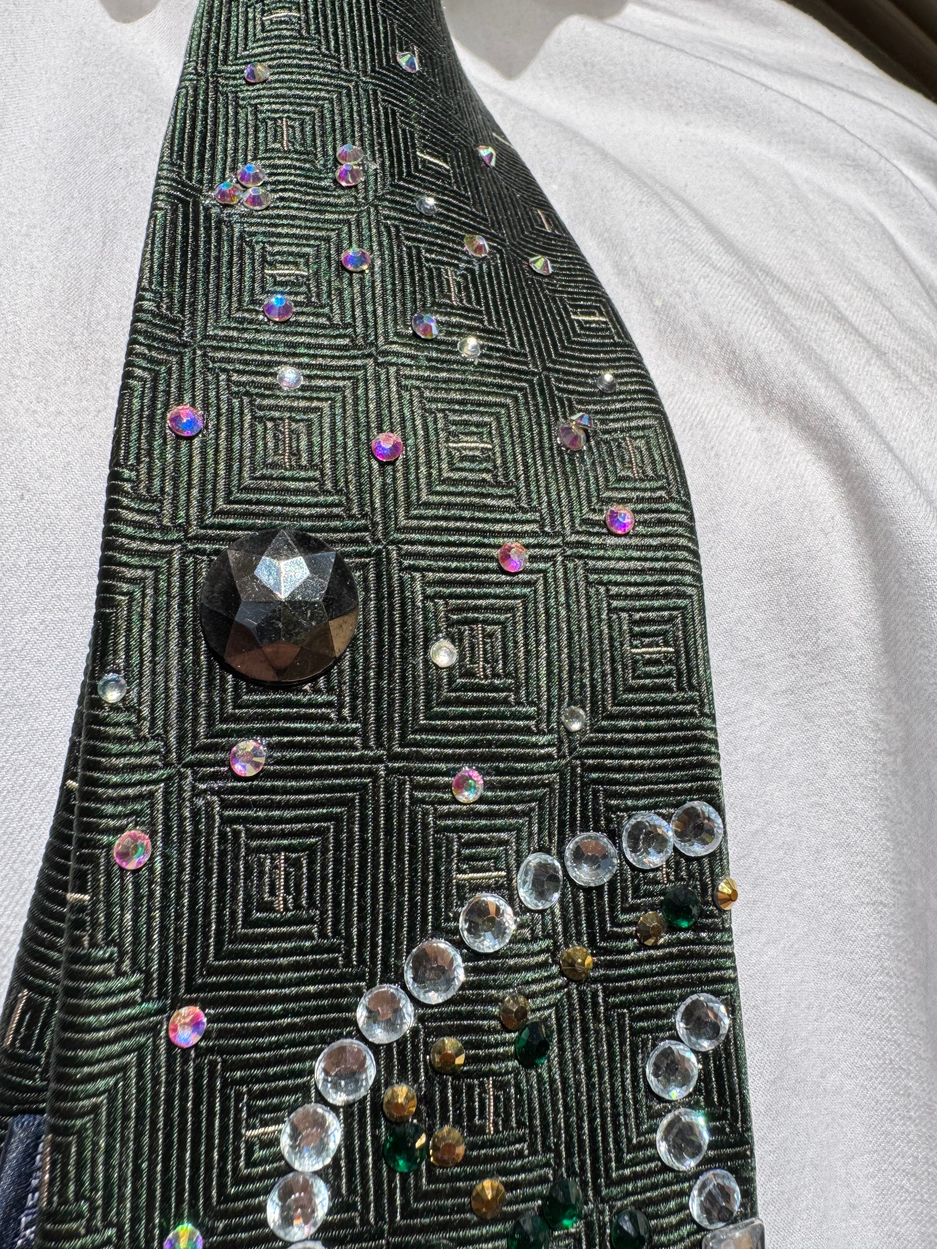 Dark Green Mini Golf Course Golfer Tie