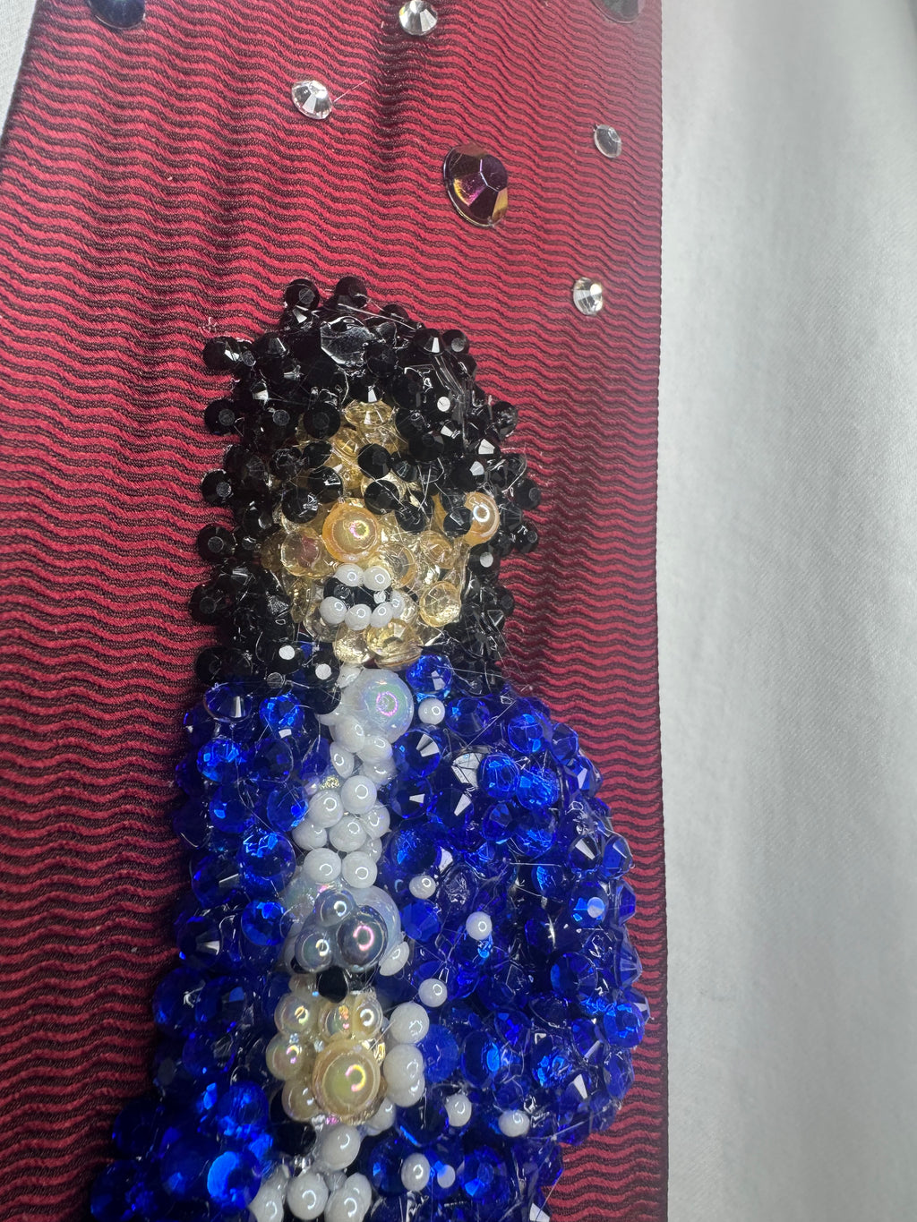 Red Michael Jackson On Knees Singing After Spinning to Man in the Mirror Grammy Awards 1988 Tie