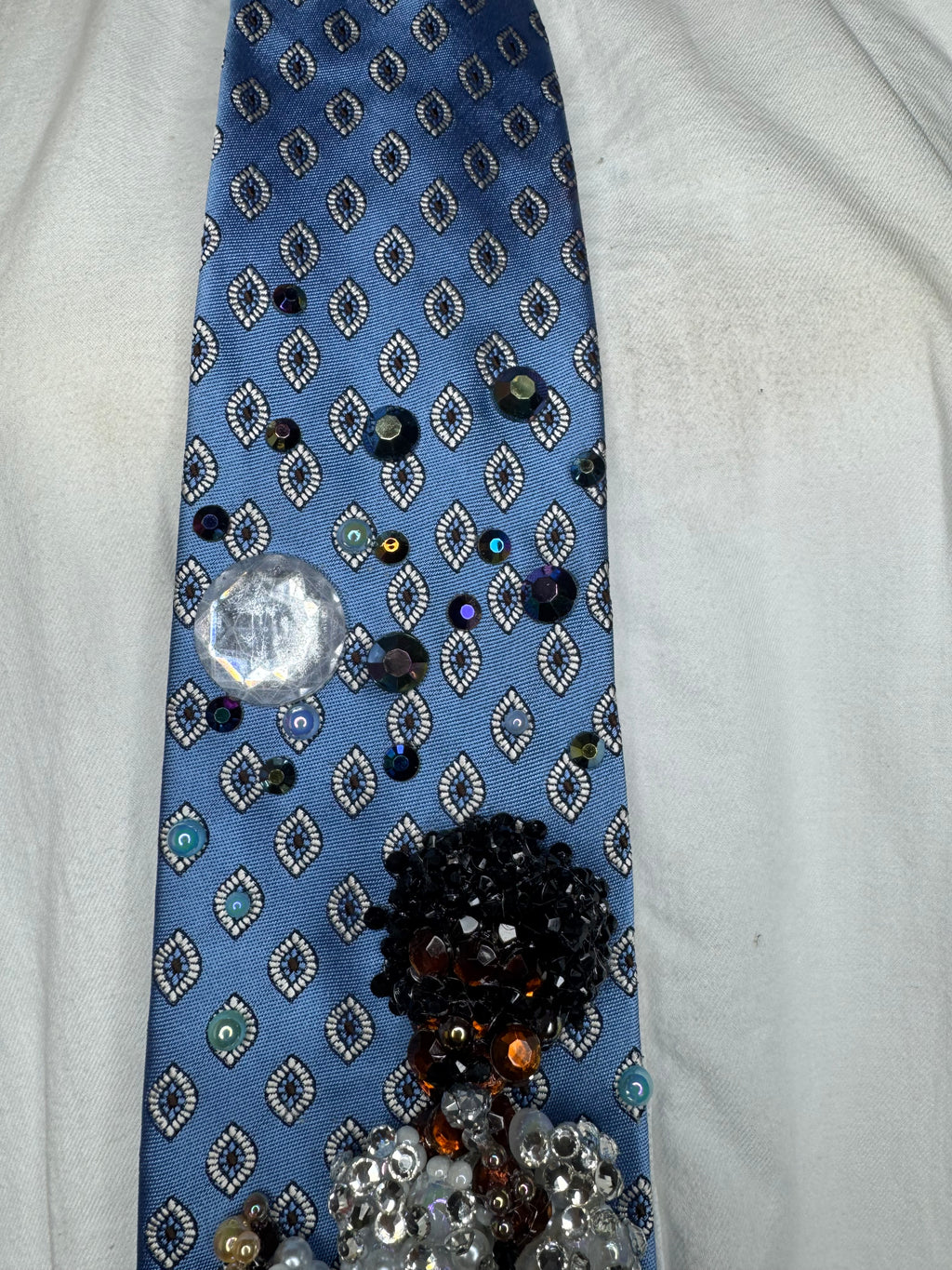 Light Blue Michael Jackson In Spaghetti Shirt & Polo On Destiny Tour 3rd Leg Jackson 5 1979 Tie