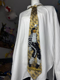 Gold Michael Jackson Doing Toe Stand Move To Billie Jean Tie