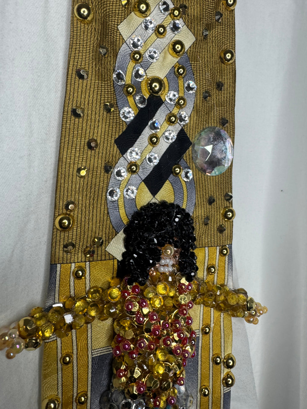 Gold Michael Jackson Hitting T Cross Jump Move in Remember the Time Music Video Tie