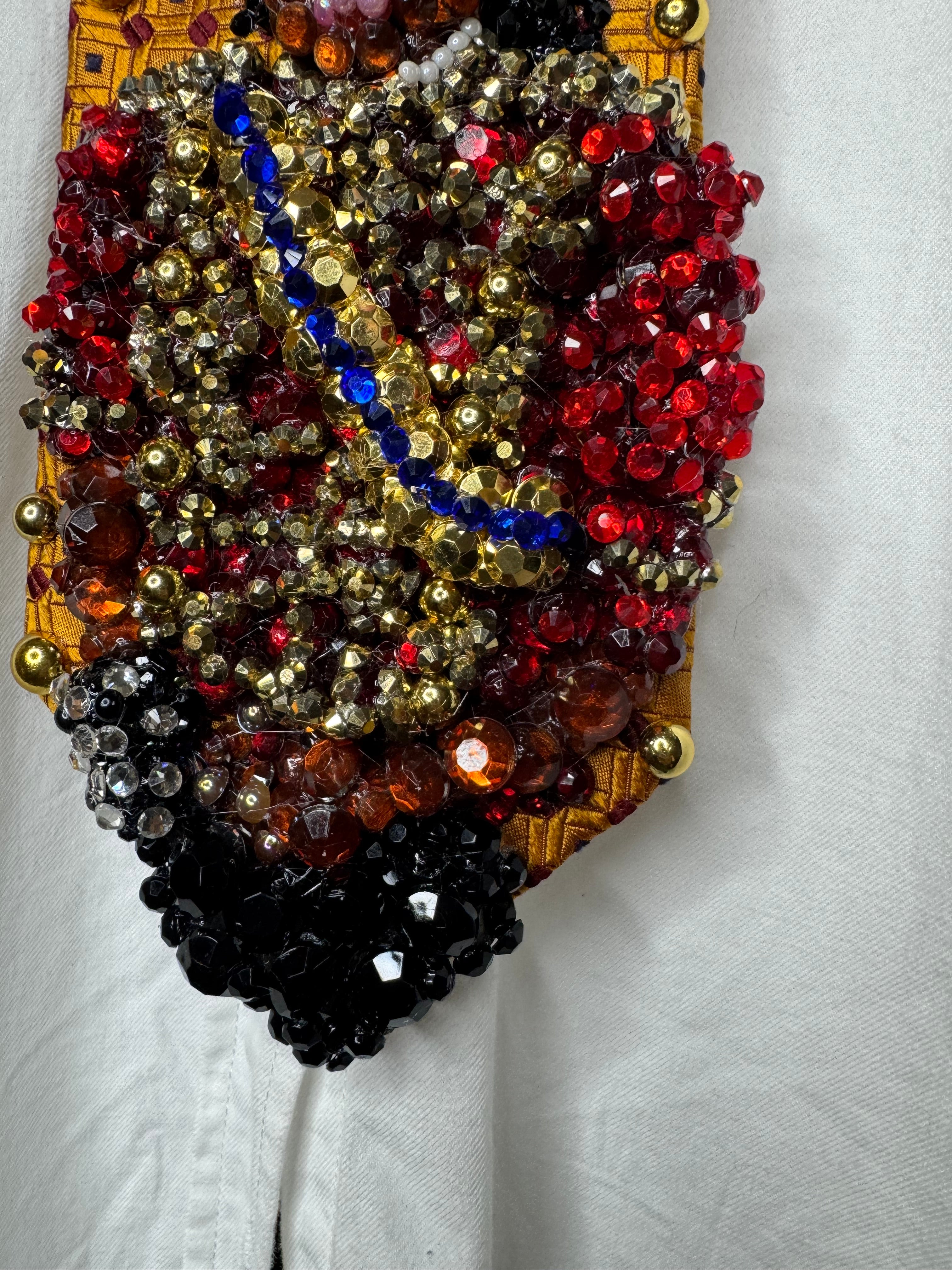 Orange Michael Jackson Red Military Jackson and Black Glove At AMA Thriller Era Tie