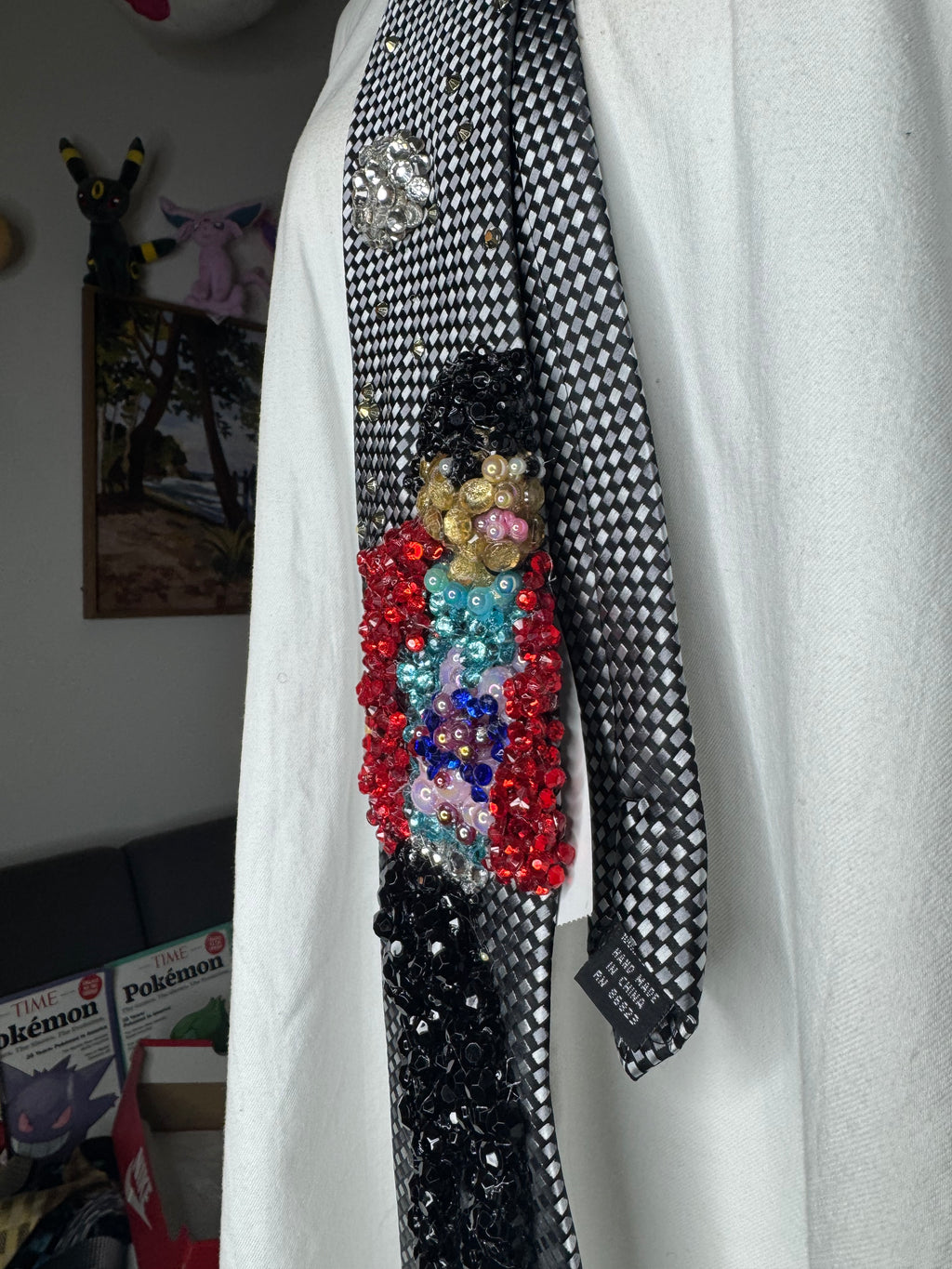 Grey Michael Jackson Hitting Jacket Spread Hip Thrust Move in Beat Music Video Tie