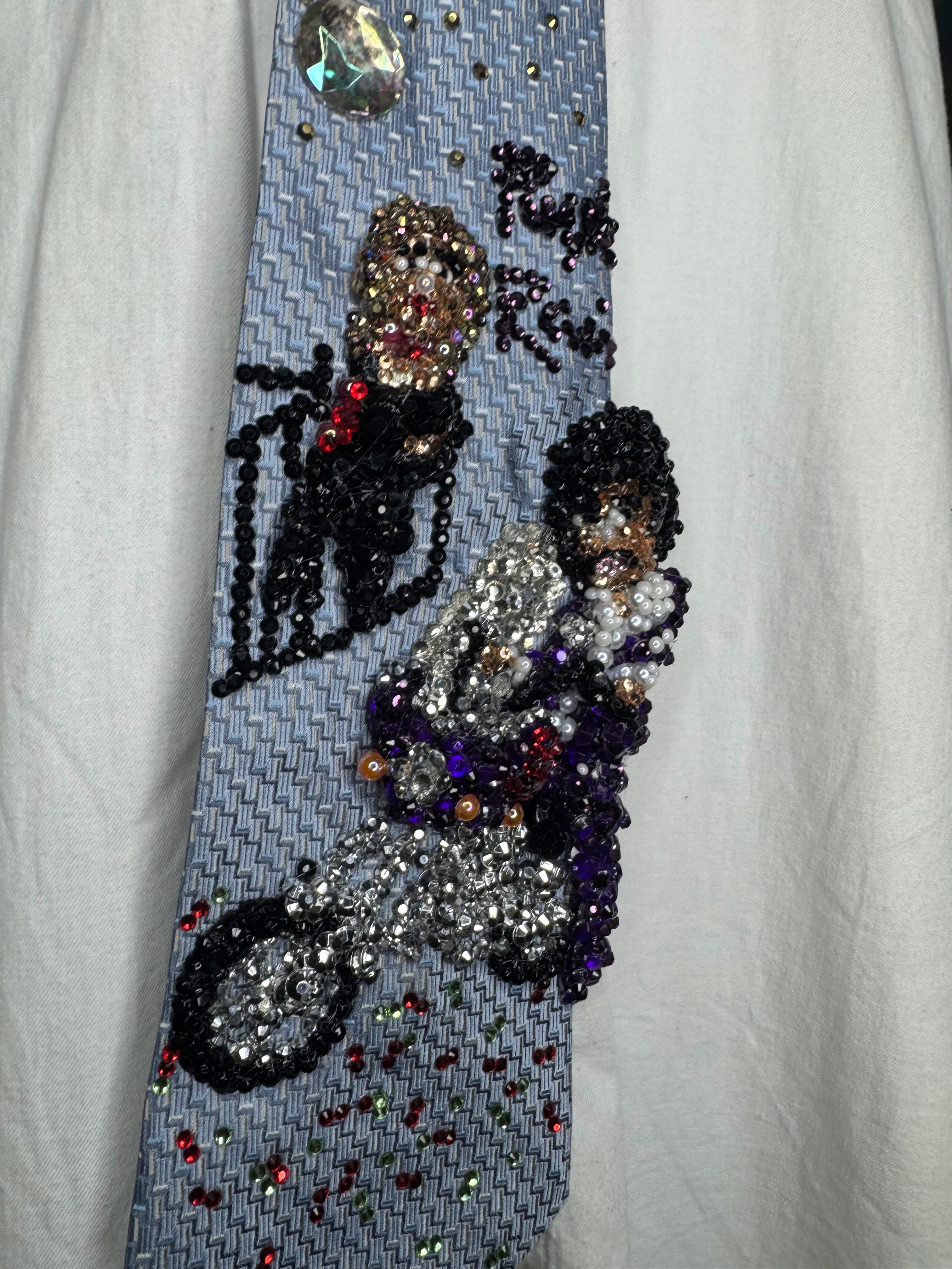 Light Blue Prince & The Revolution Purple Rain Album Cover Tie