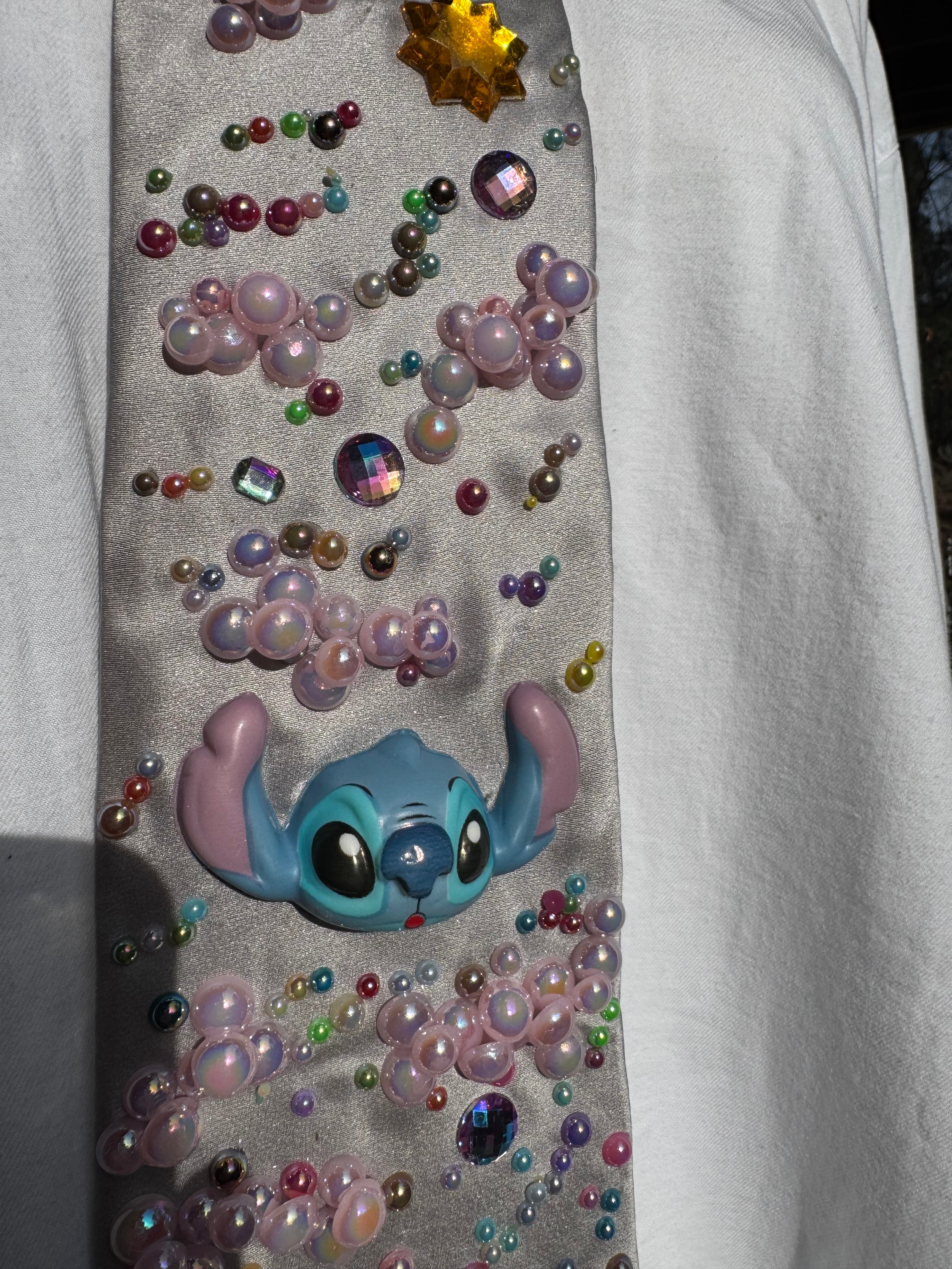 Silver Silk Stitch in Cotton Candy Clouds Movie Tie