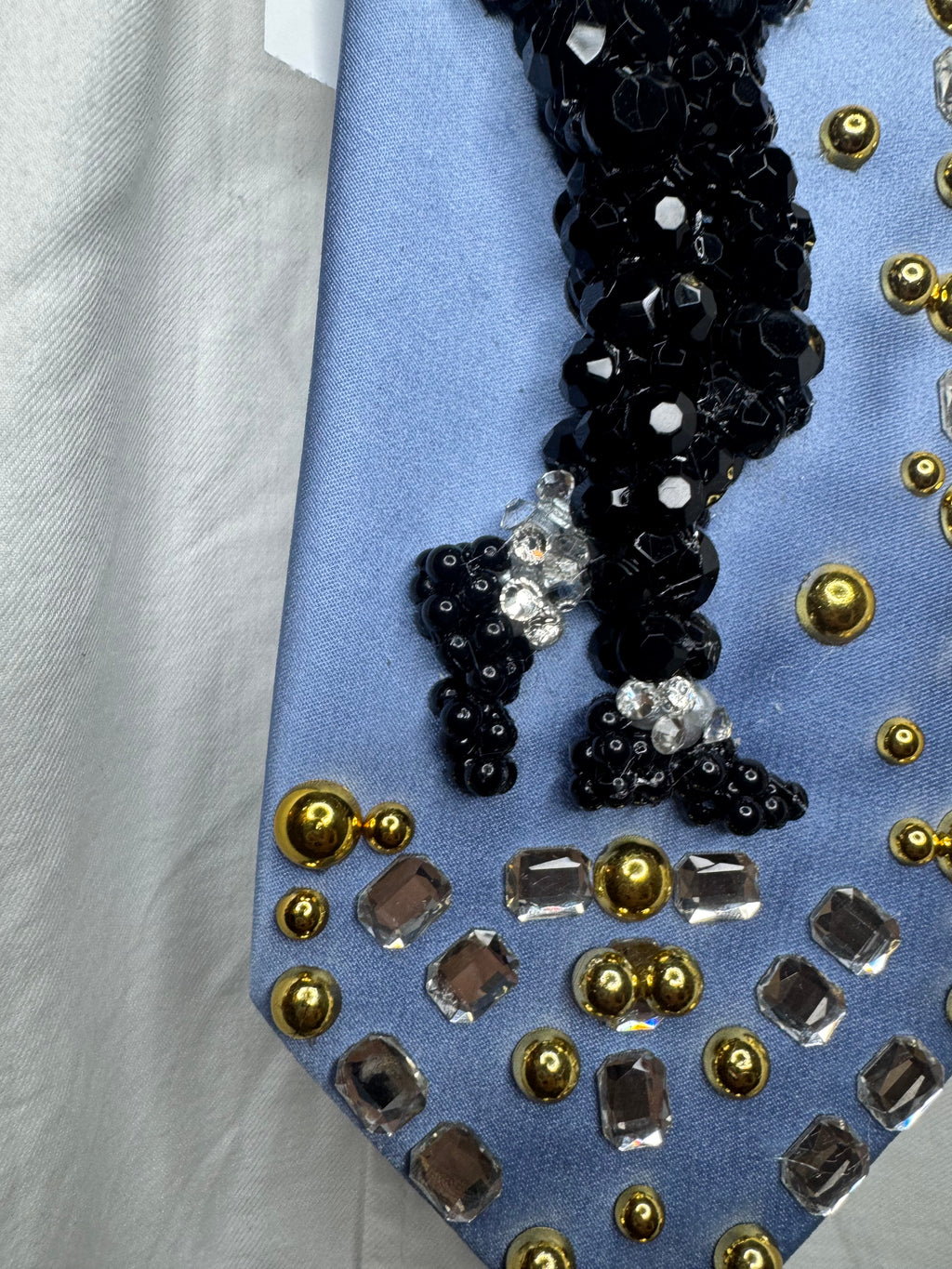 Sky Blue Silk Michael Jackson Hitting Moonwalk Motown 25 Billie Jean 1984 Tie