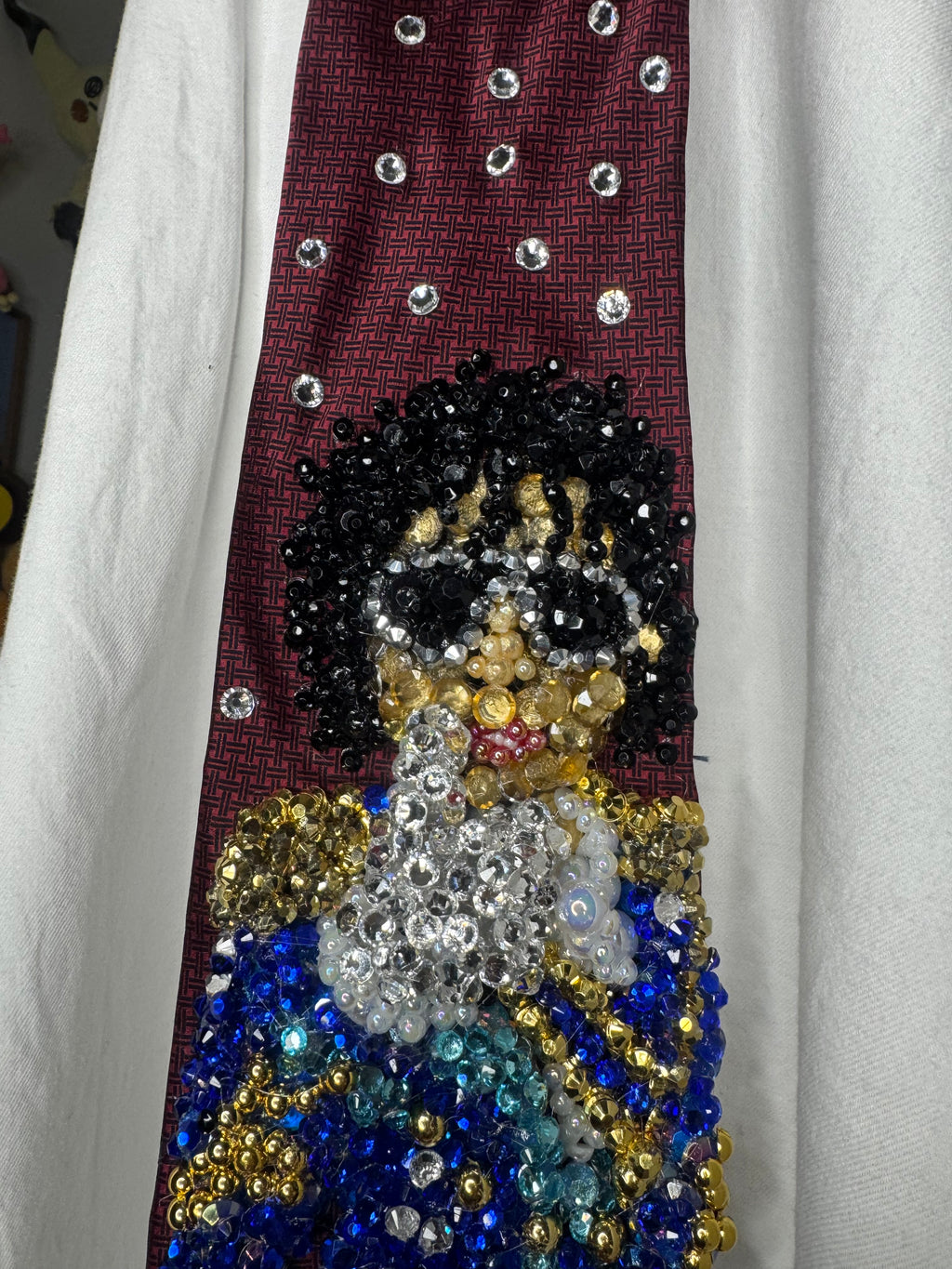 Red Michael Jackson White Glove Thumbs Up at the Grammys Award Night 1984 Tie