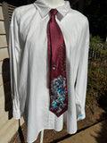 Red Silk Legendary Icy Samurai Dragon Royalty Tie
