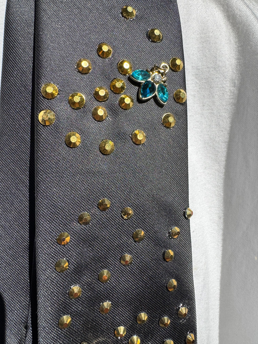 Black Flying Bumblee Bees Spelling Bee Royalty Tie