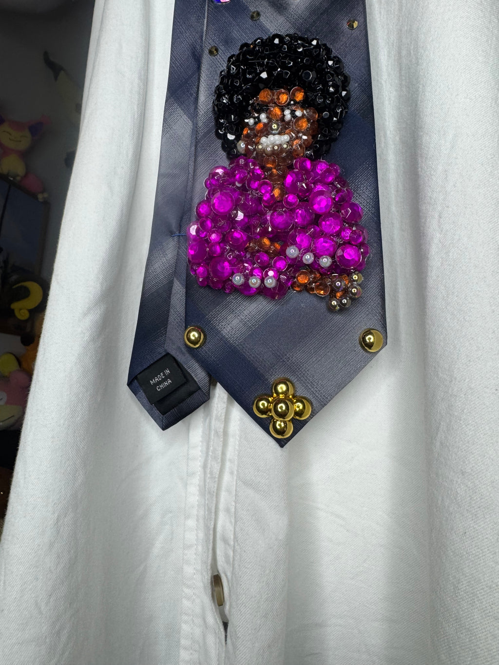 Navy Blue Young Michael Jackson Pink Polo Photoshoot Jackson 5 Tie