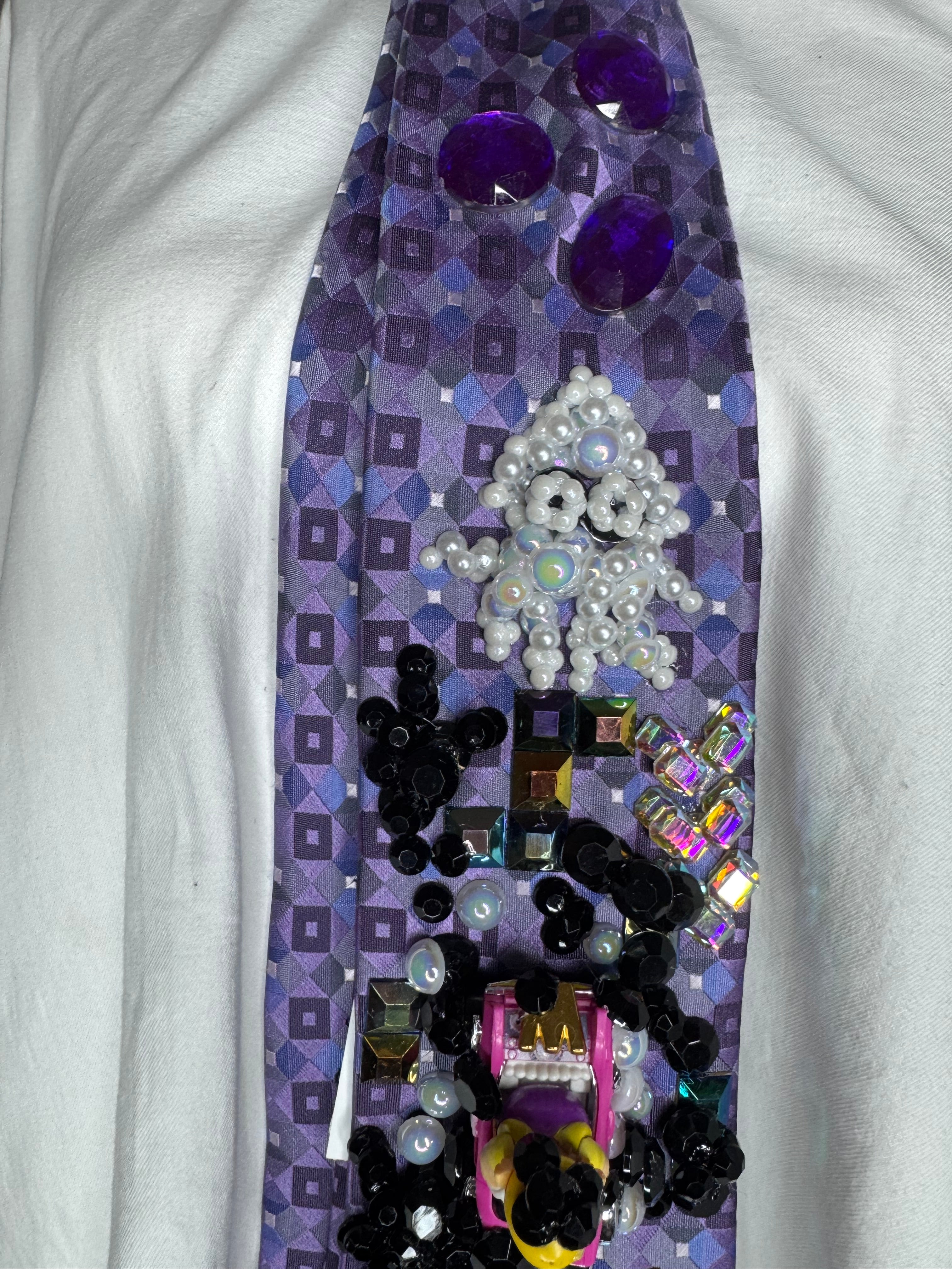 Purple Wario Getting Bloopered On Tetris Road 200cc Mario Kart Tie