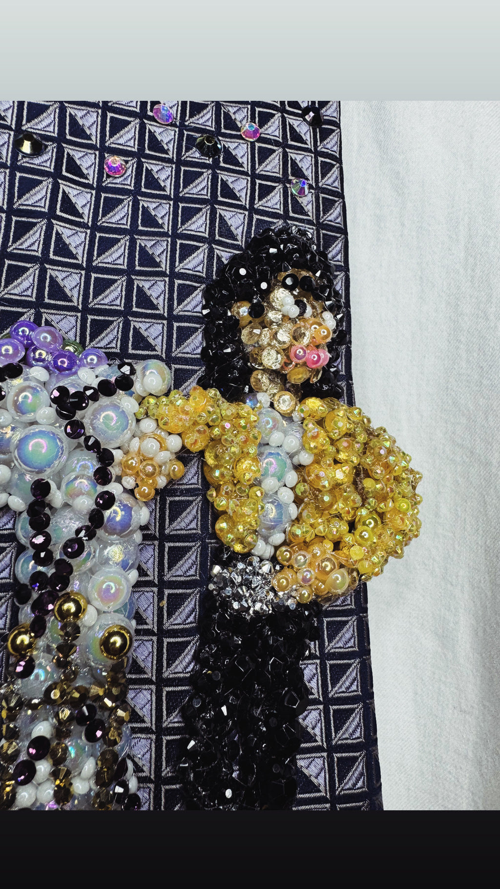 Purple Michael Jackson Yellow Polo Librarian Girl Single Cover Tie