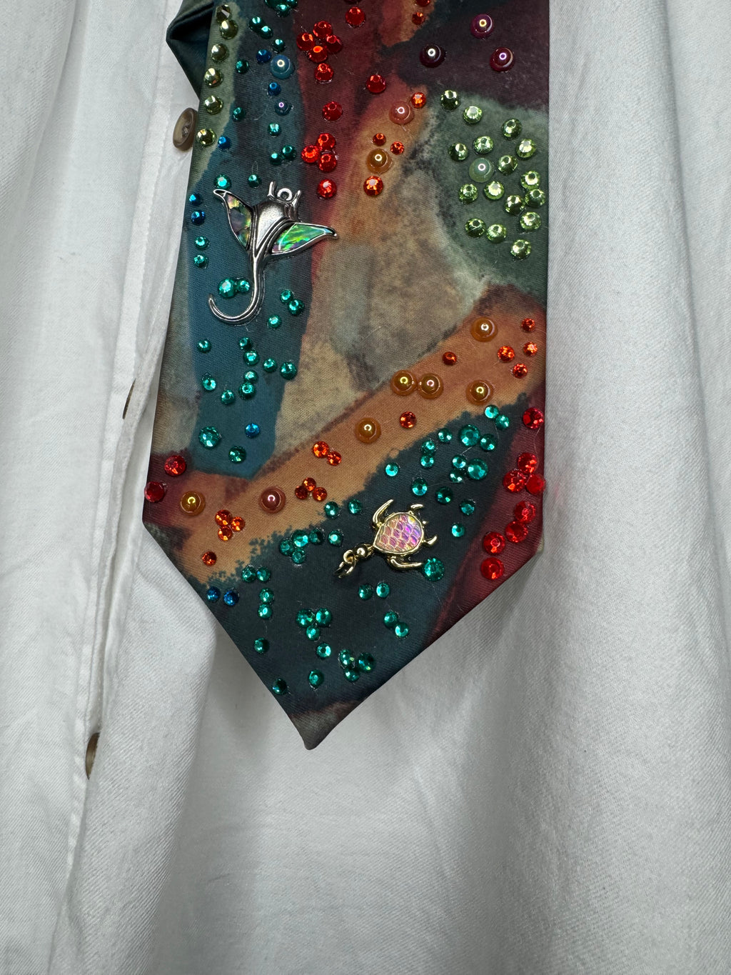 Marbled Ocean Floor Royalty Tie